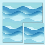 Ocean, waves blue stripes Ocean