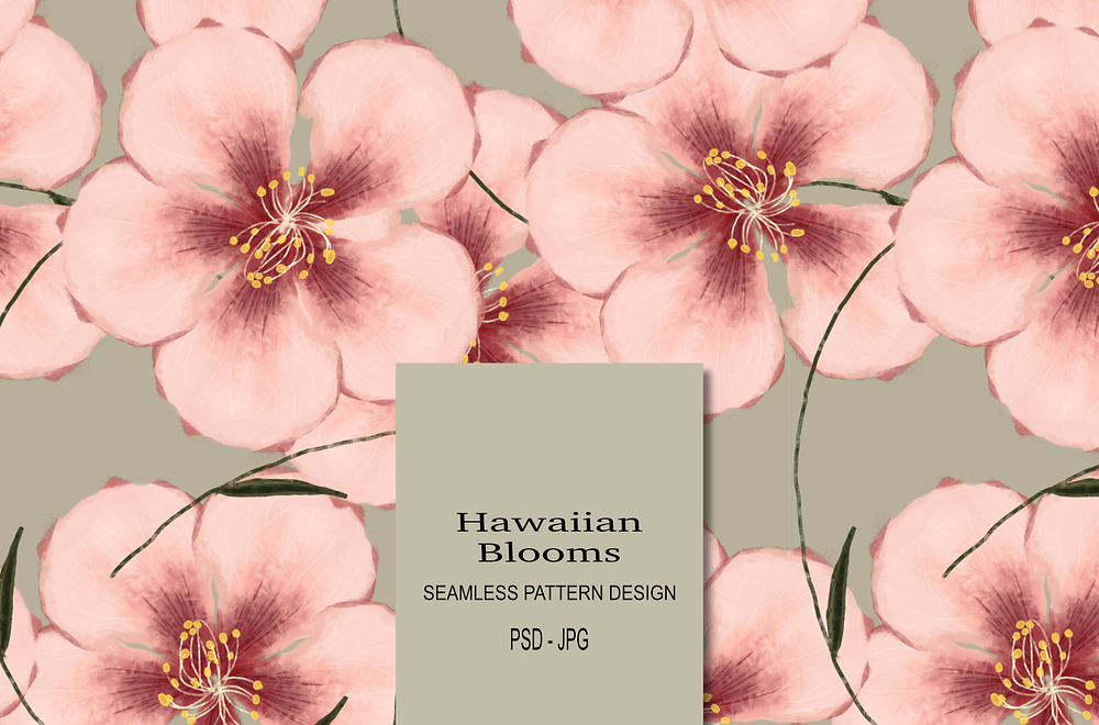 Hawaiian blooms, summer hibiscus stems flowers
