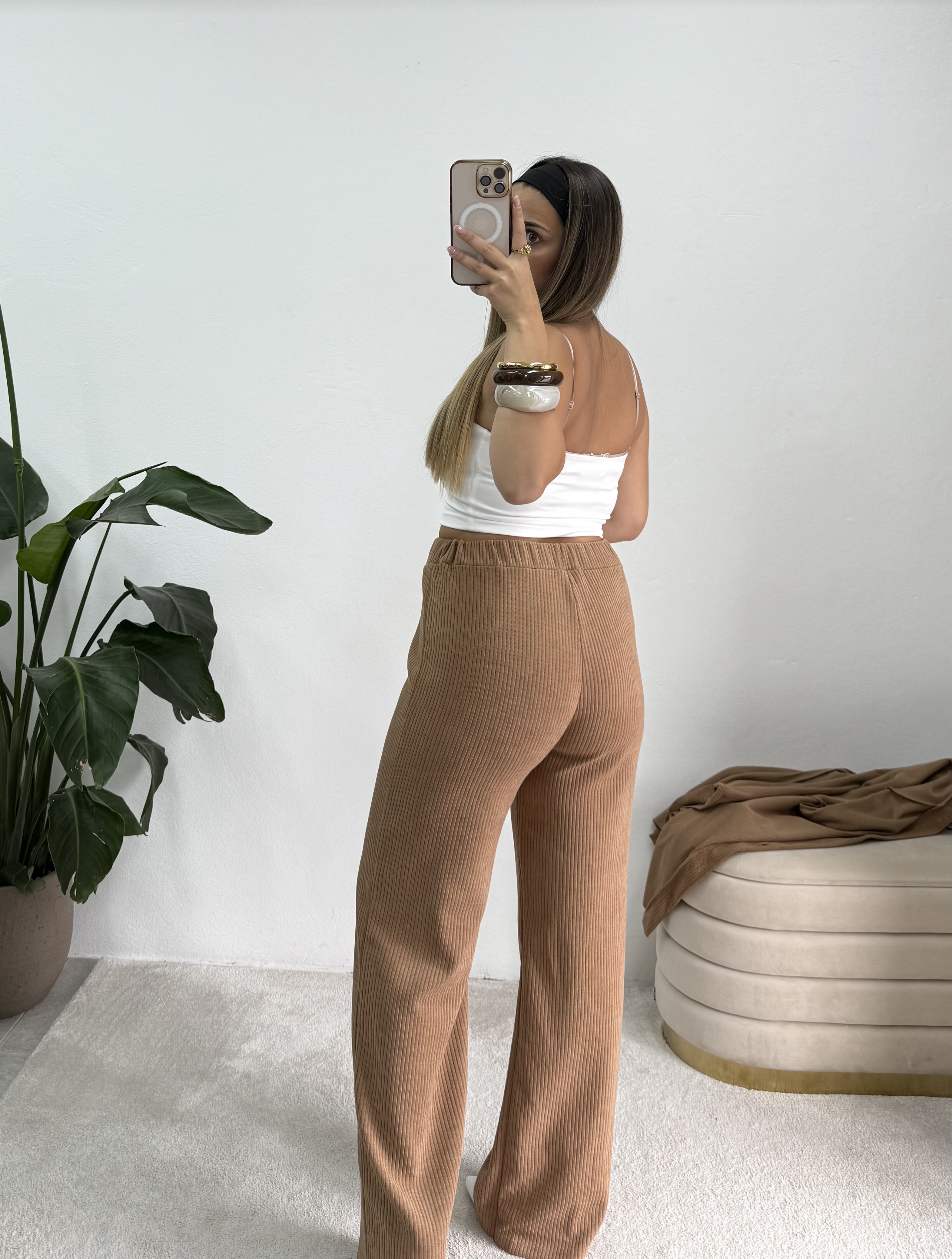 Conjunto bombazina camel 4