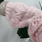 Cardigan de lã rosa baby - Thumbnail 2