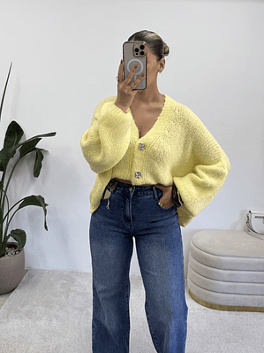 Soft Yellow Cardigan