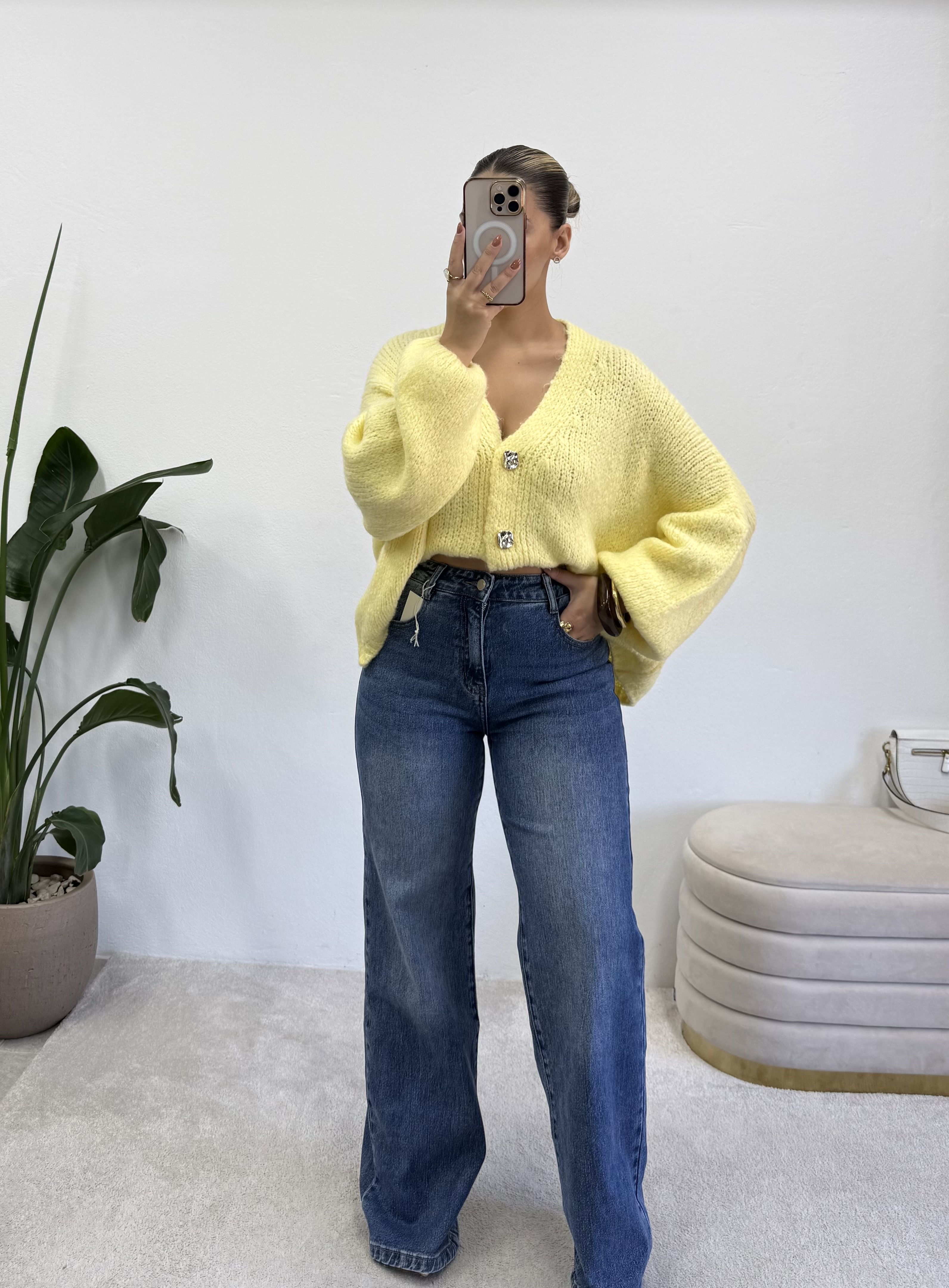 Cardigan Soft Yellow 