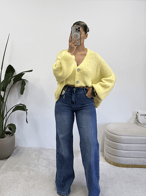 Soft Yellow Cardigan