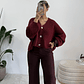 Cardigan Soft Bordeaux - Thumbnail 1