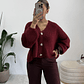 Cardigan Soft Bordeaux - Thumbnail 3