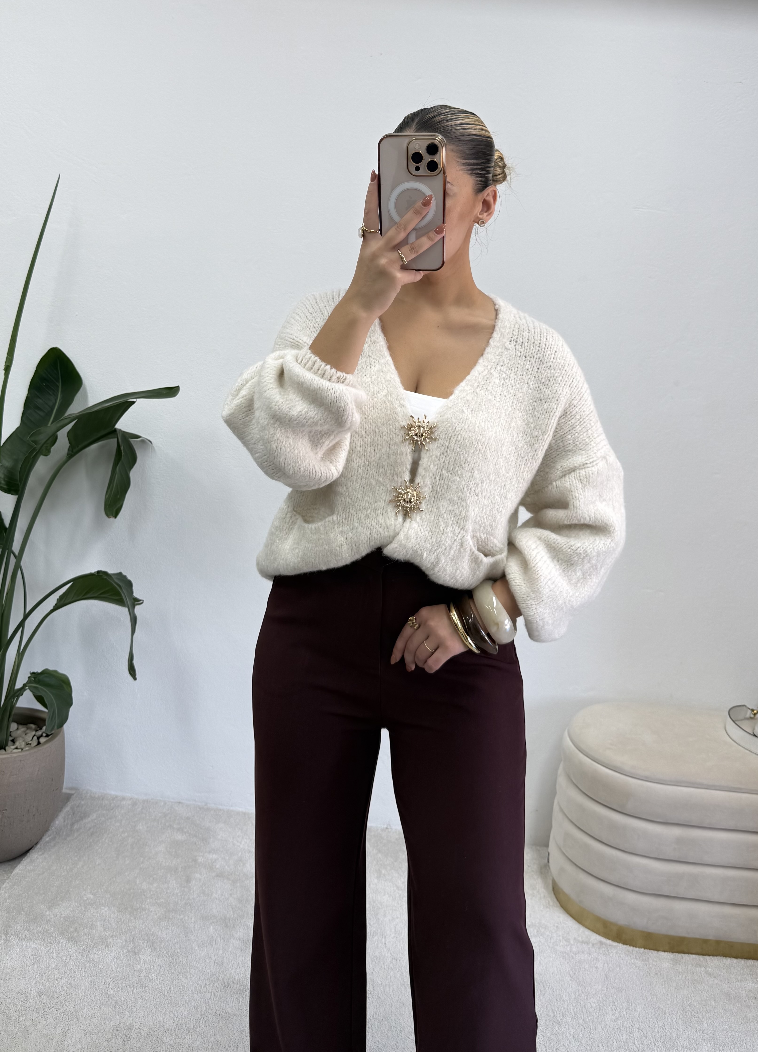 Cardigan Ray of Sun Creme 3