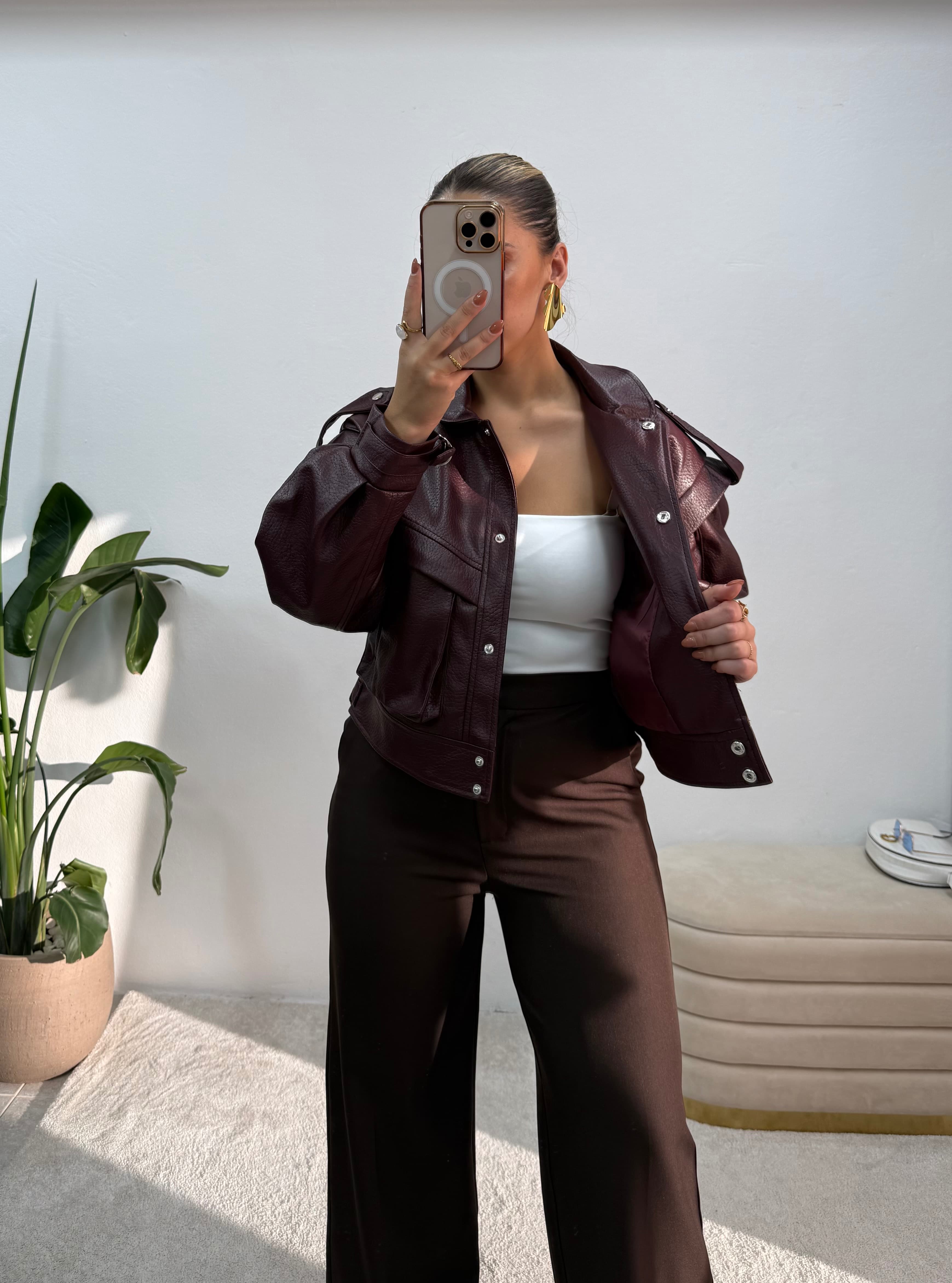 Casaco Ecopele Bordeaux  4