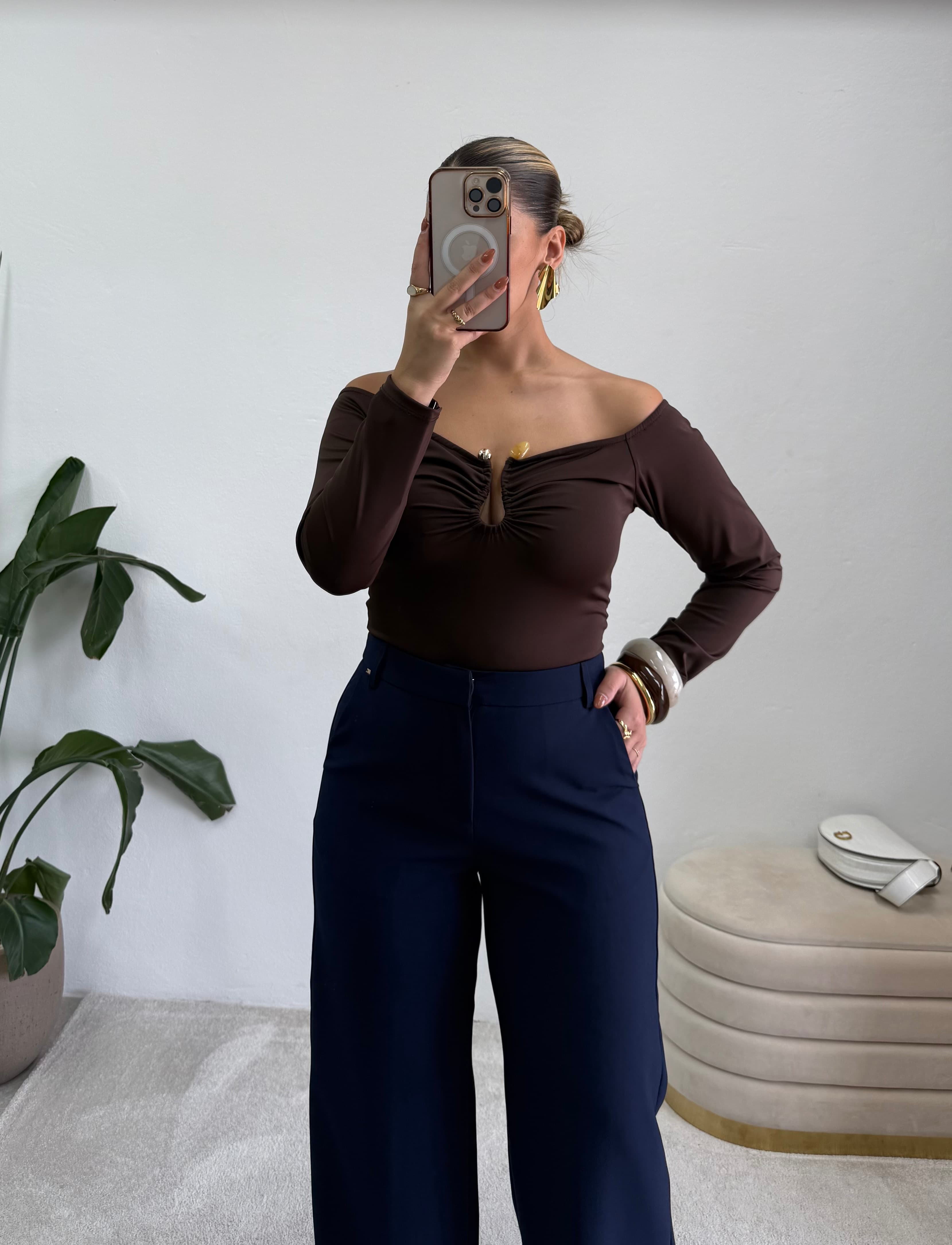 Body Castanho com Detalhe 5