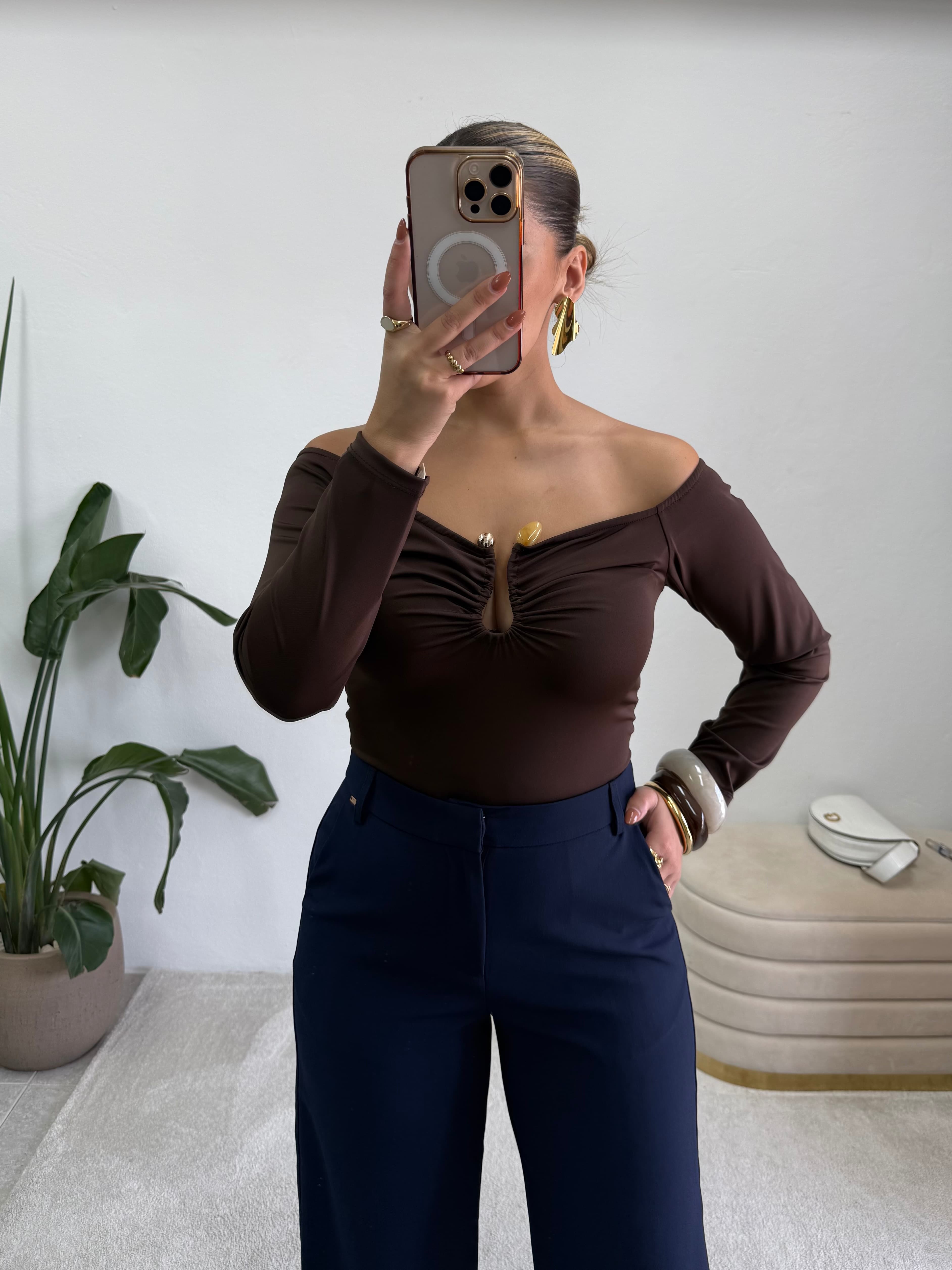 Body Castanho com Detalhe 3