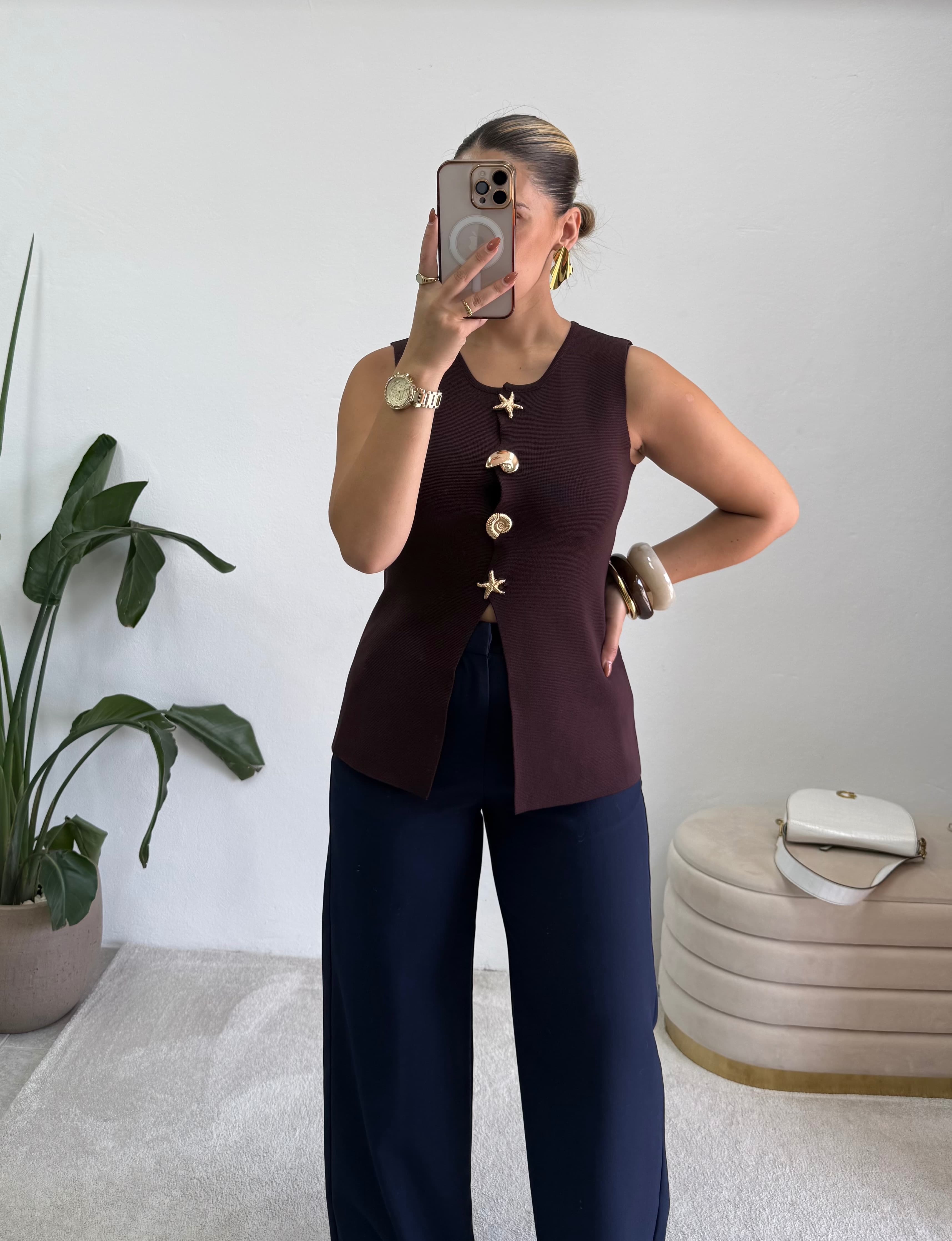 Colete Sea Castanho  4