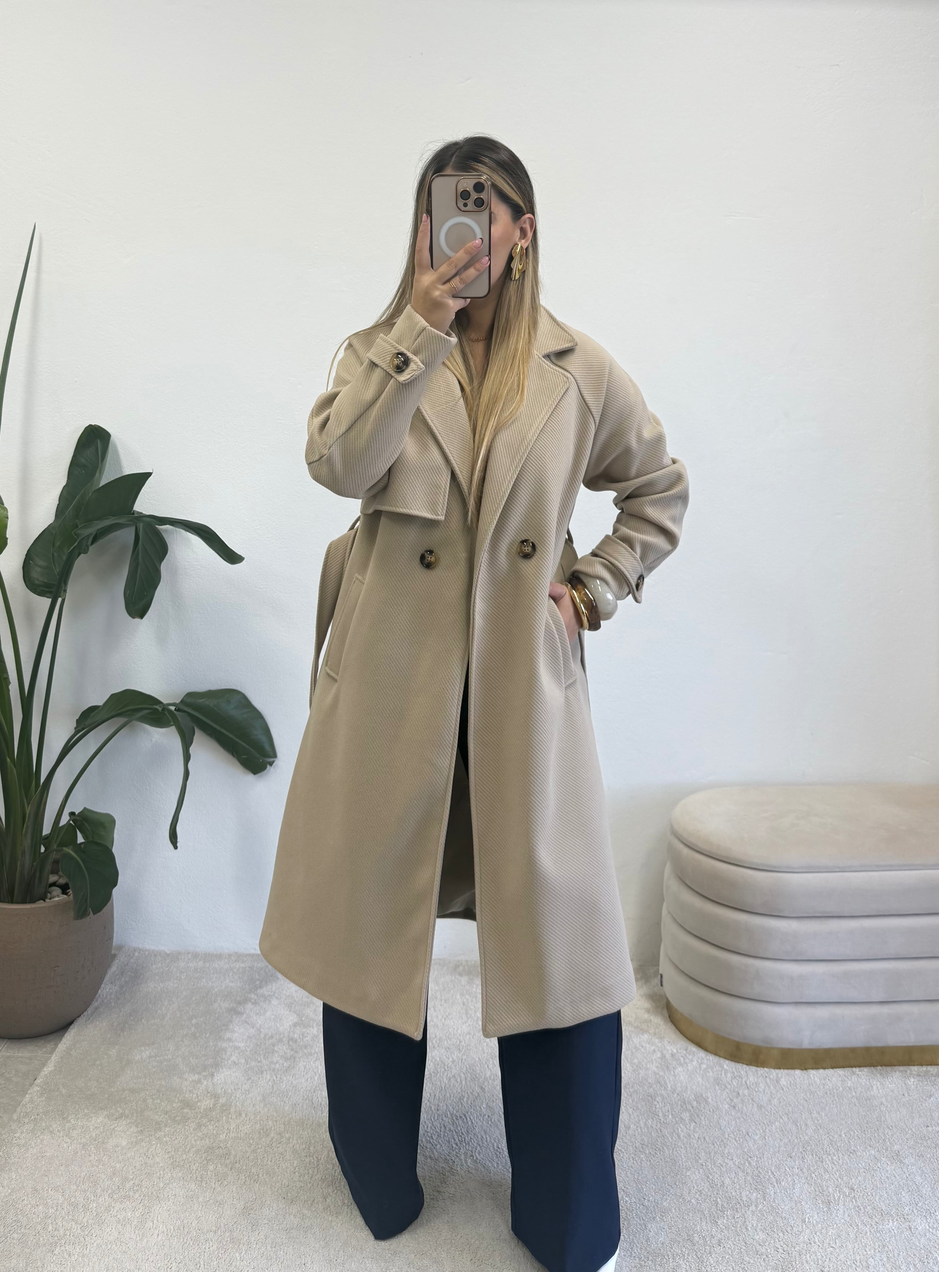 Sobretudo Essential Bege 4