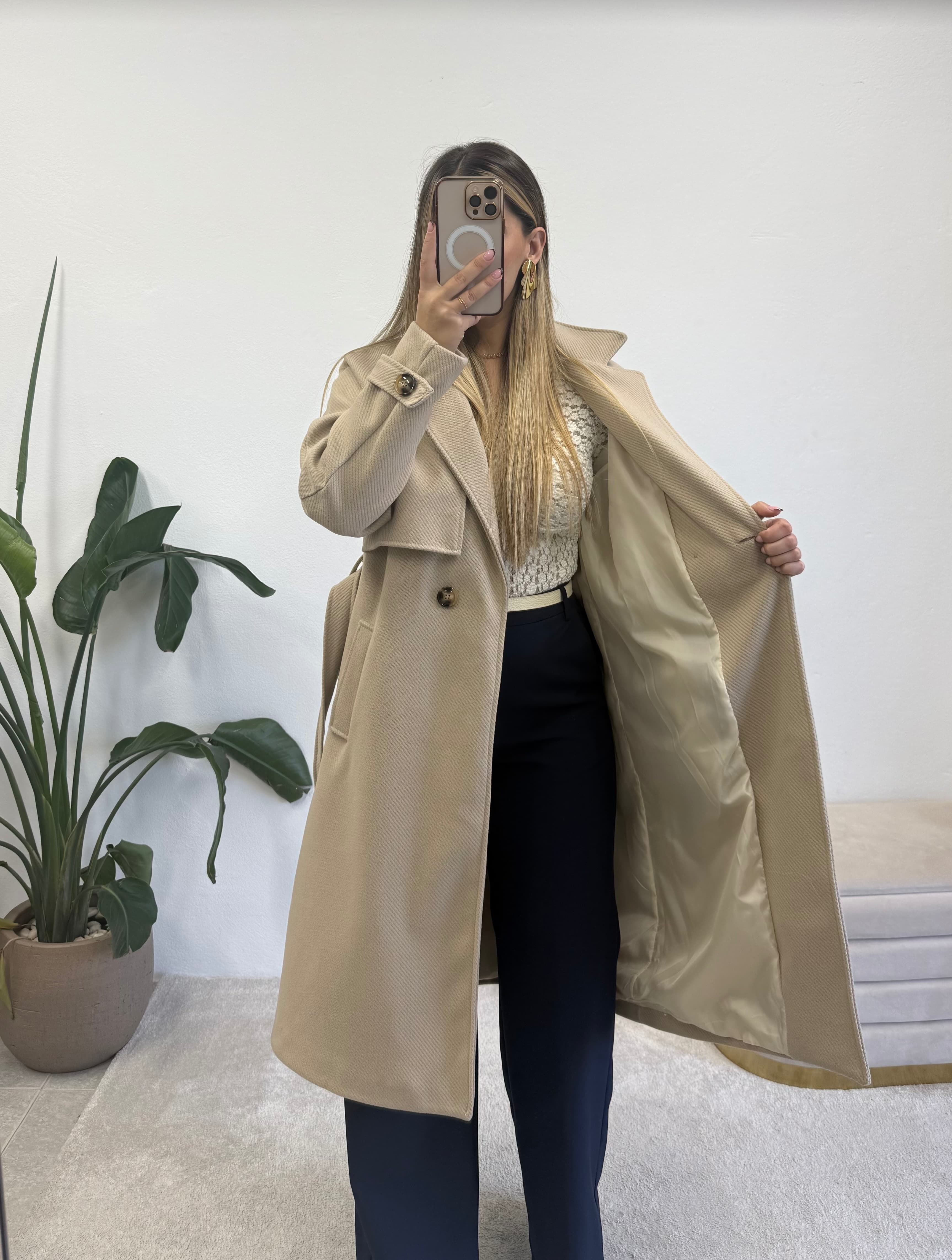 Sobretudo Essential Bege 5