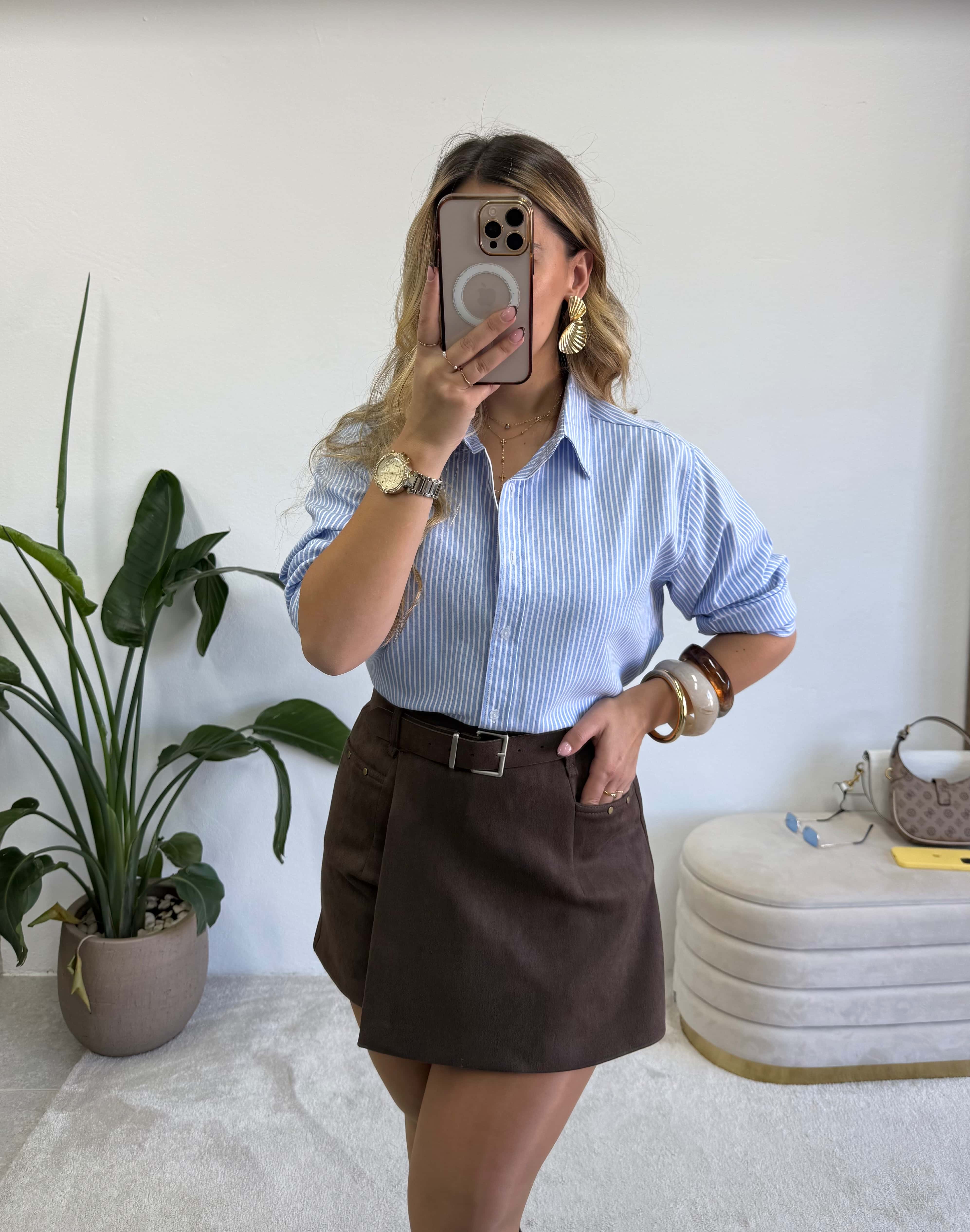 Saia-Calção dark chocolate