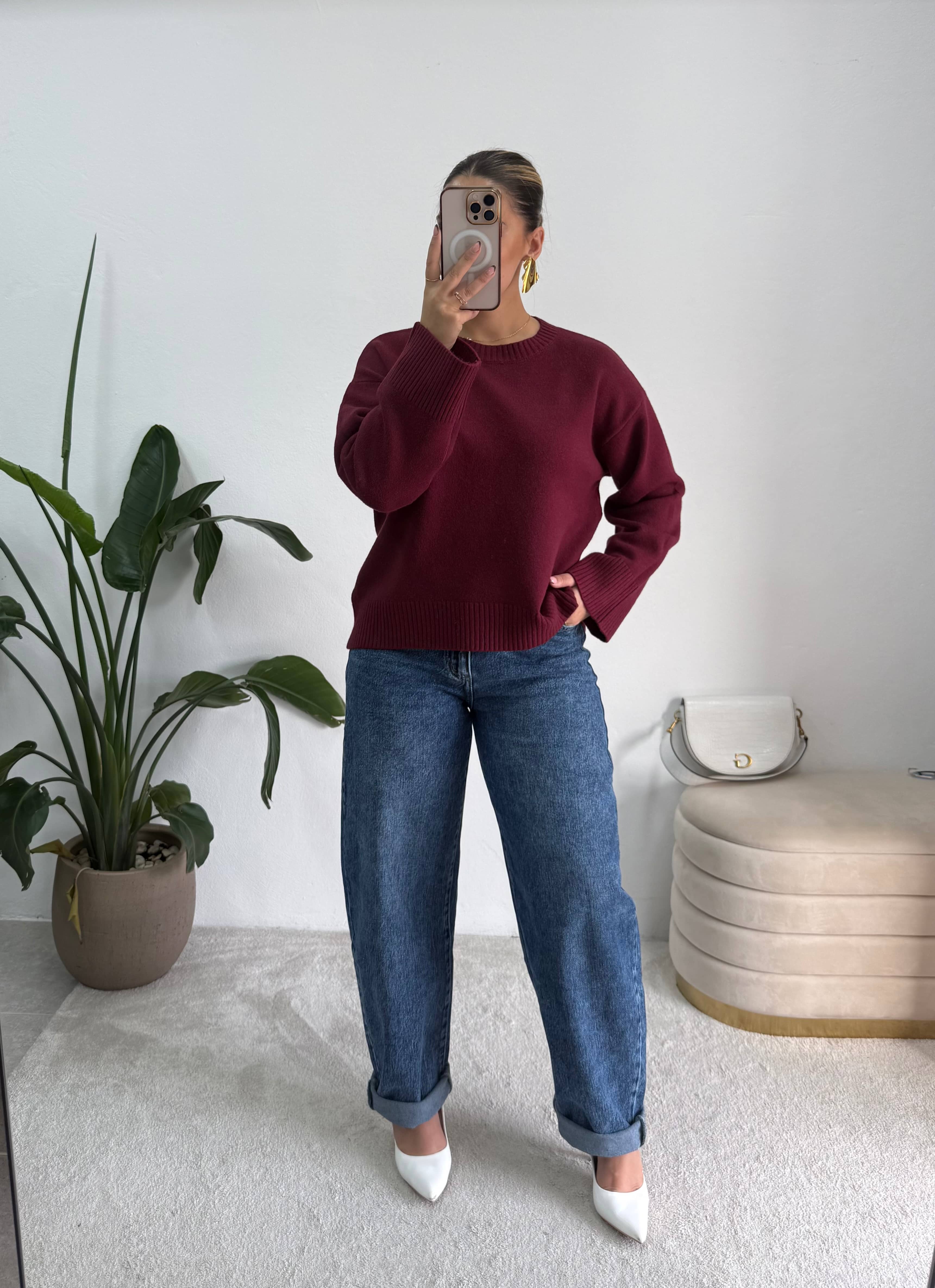 Mochy Bordeaux Sweater 5