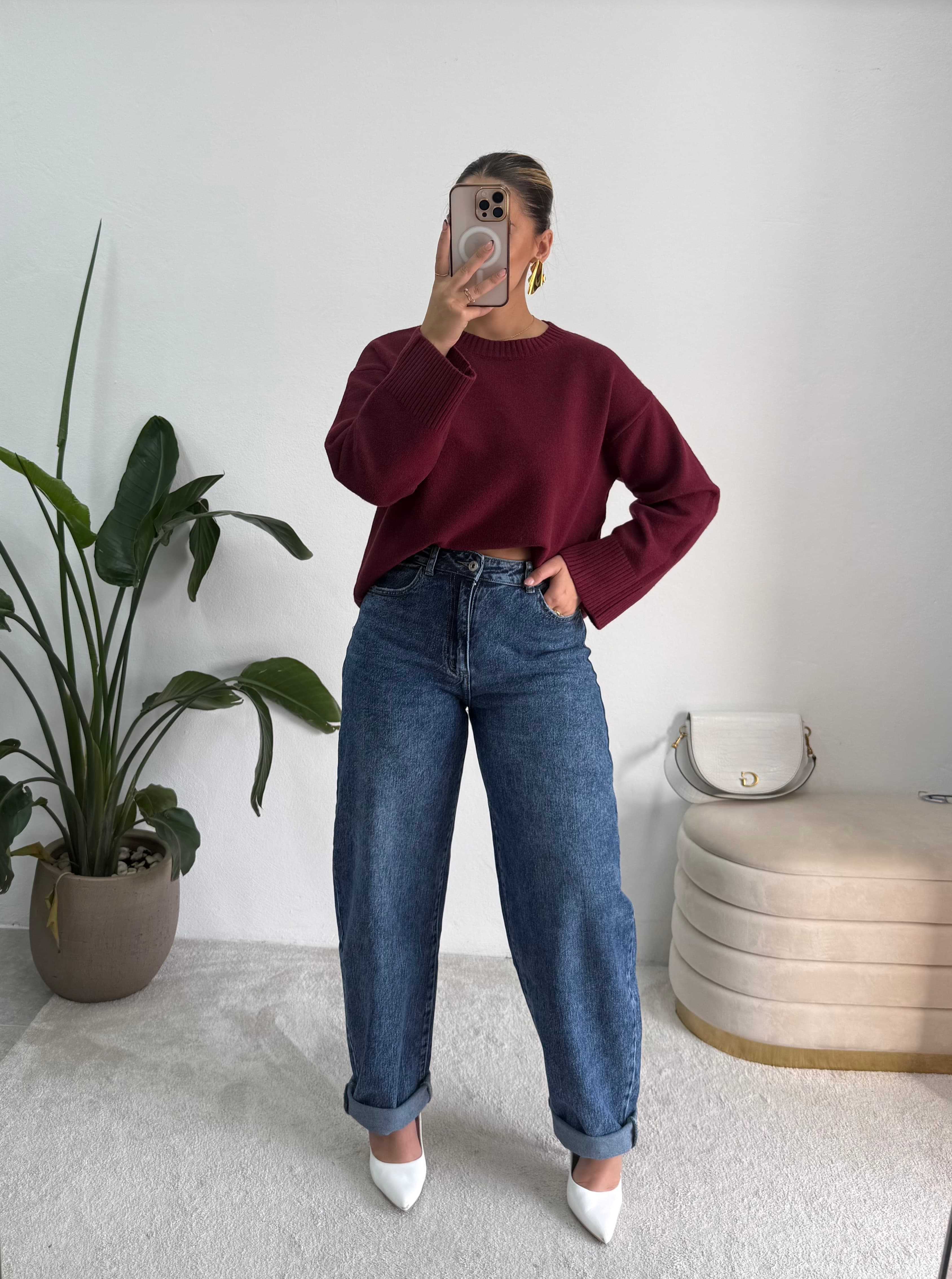 Camisola Mochy Bordeaux 