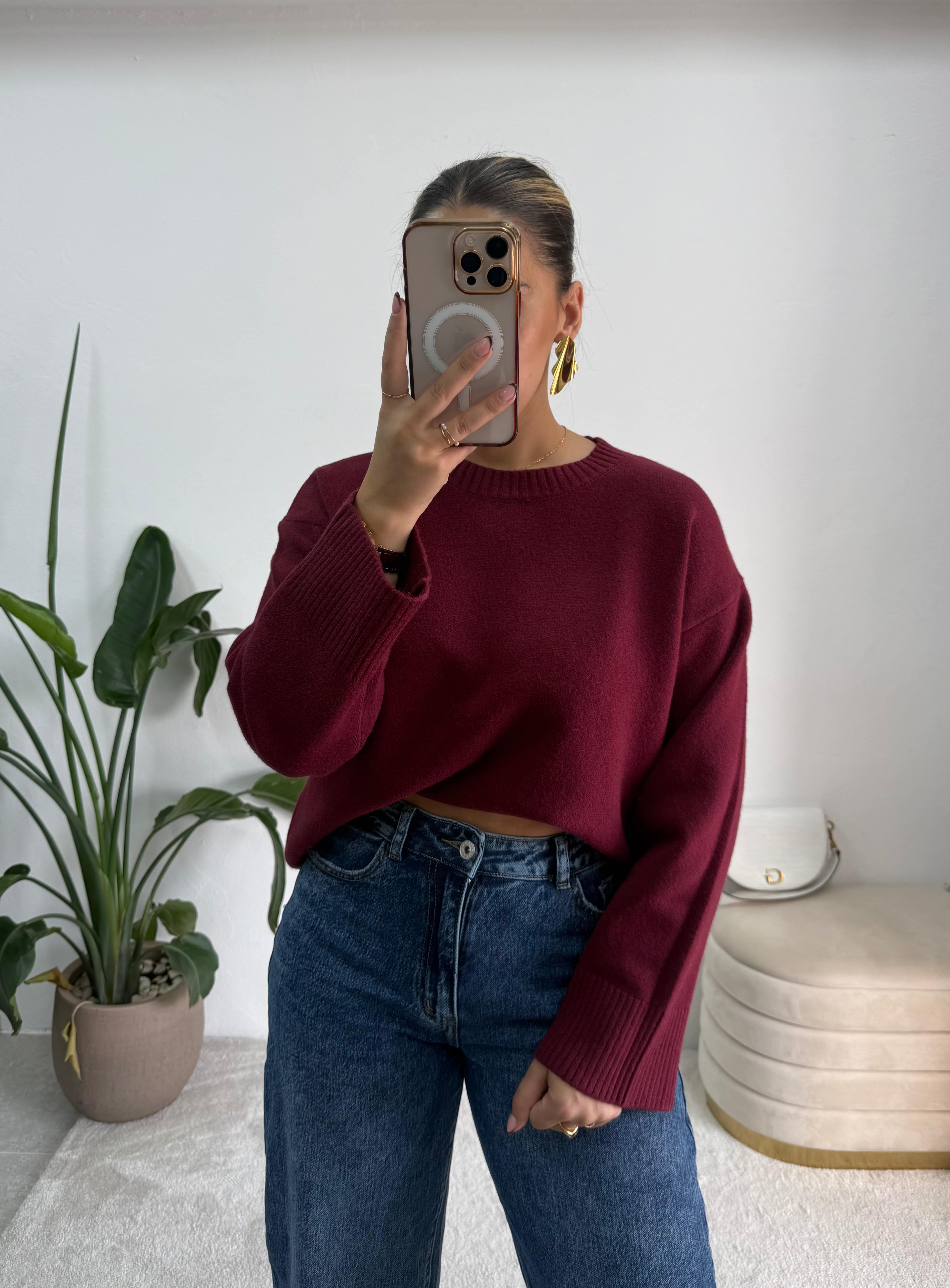 Mochy Bordeaux Sweater 3