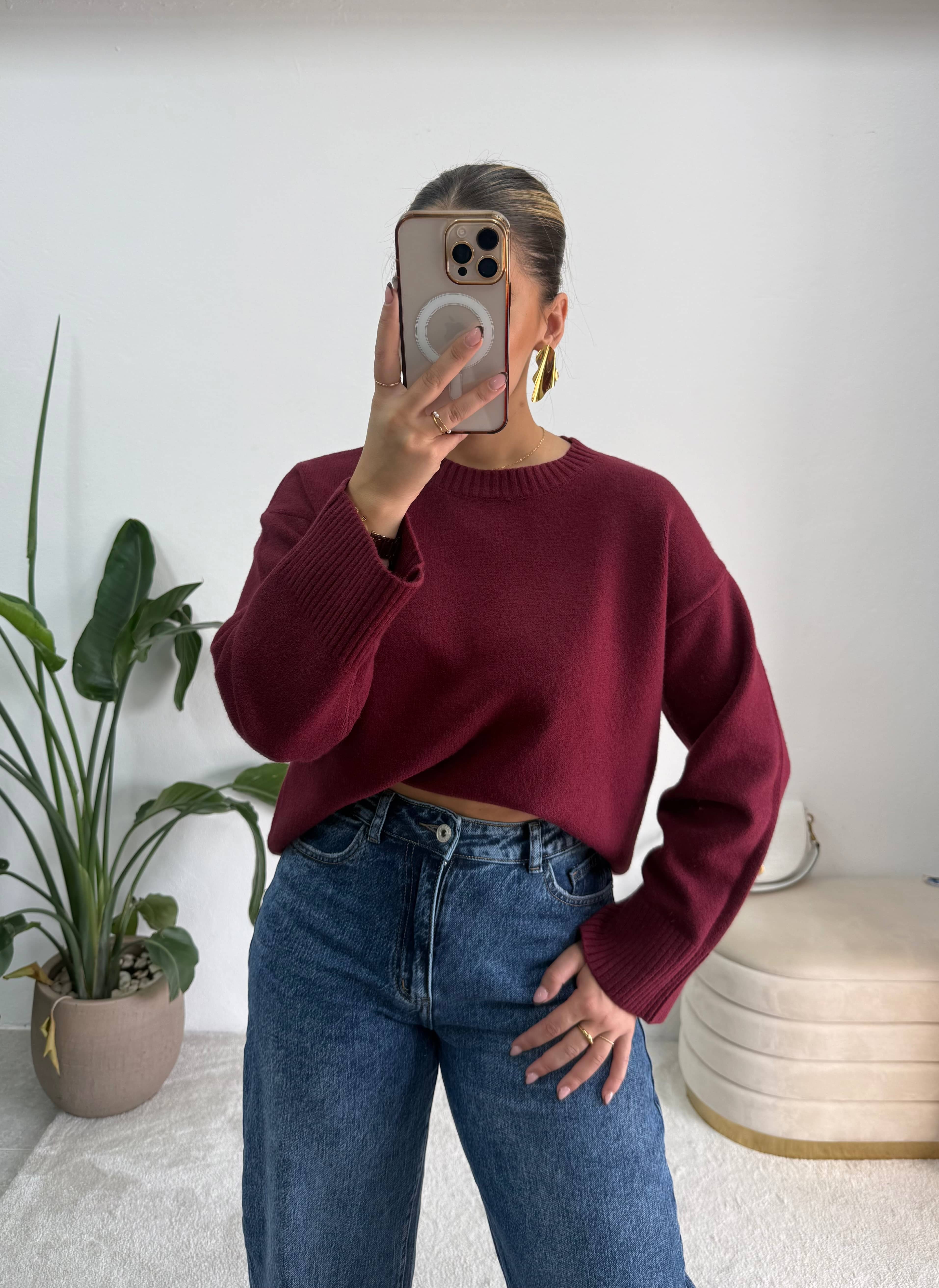 Camisola Mochy Bordeaux 