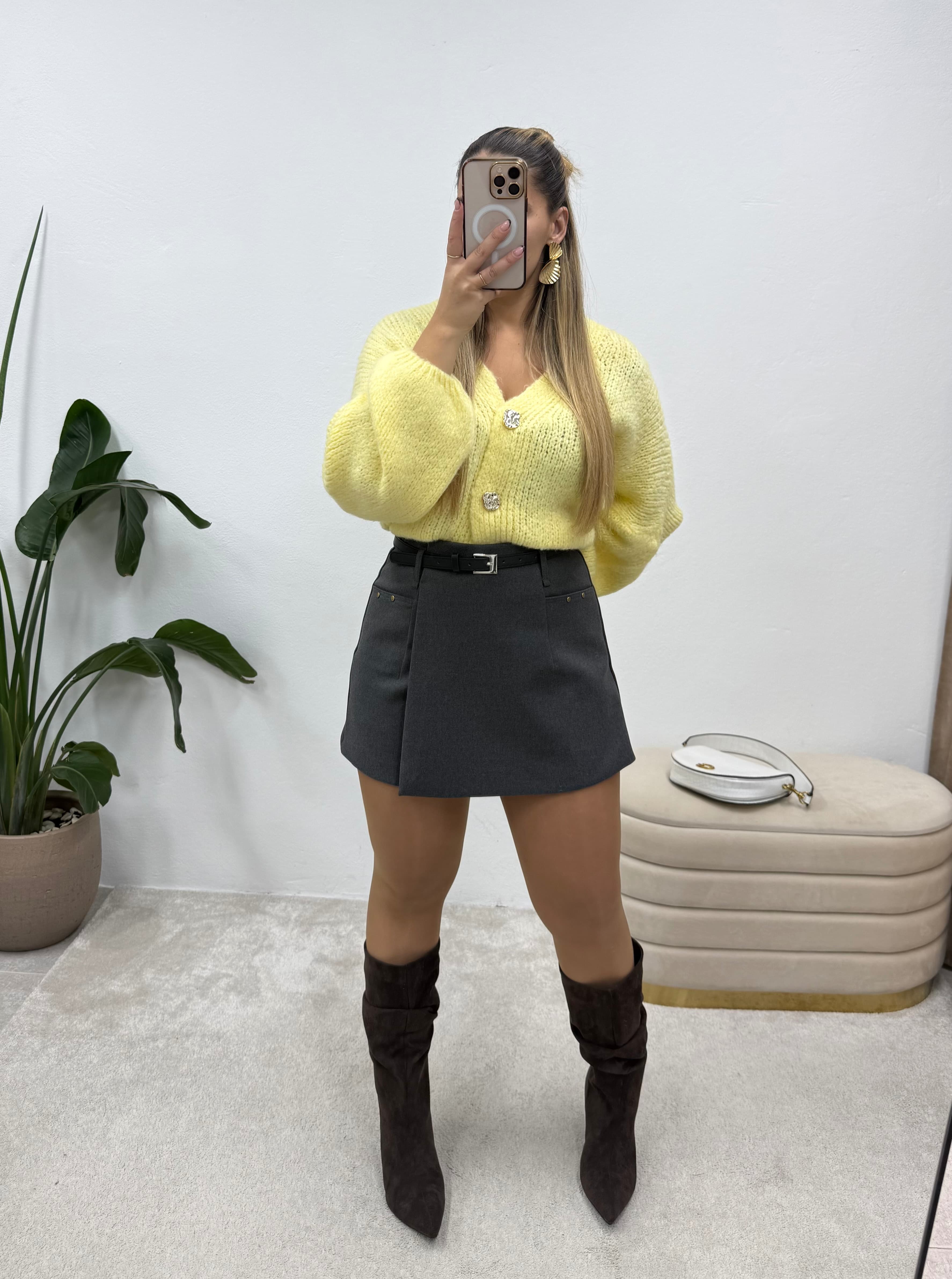 Saia-calção Cinza Premium