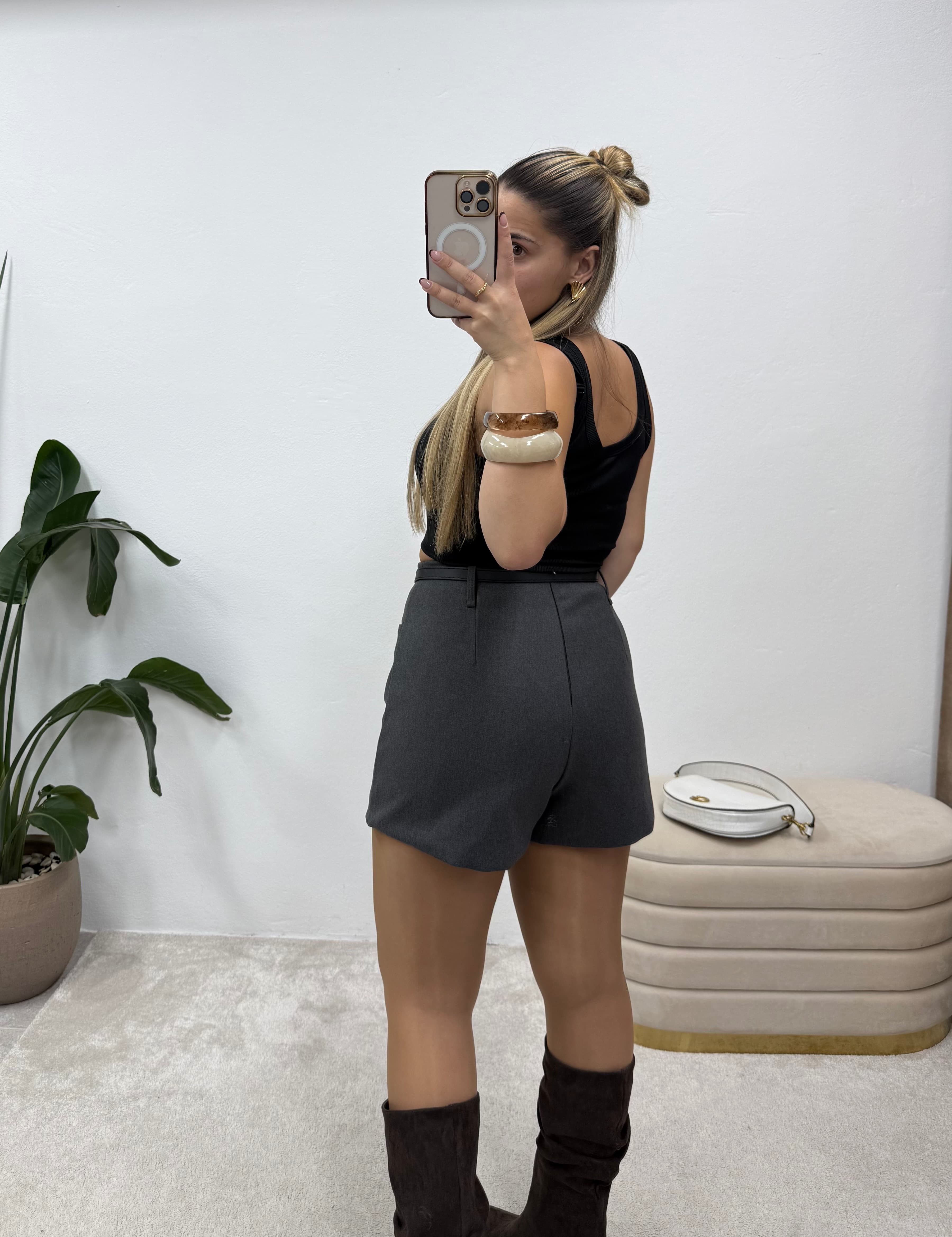 Saia-calção Cinza Premium 6