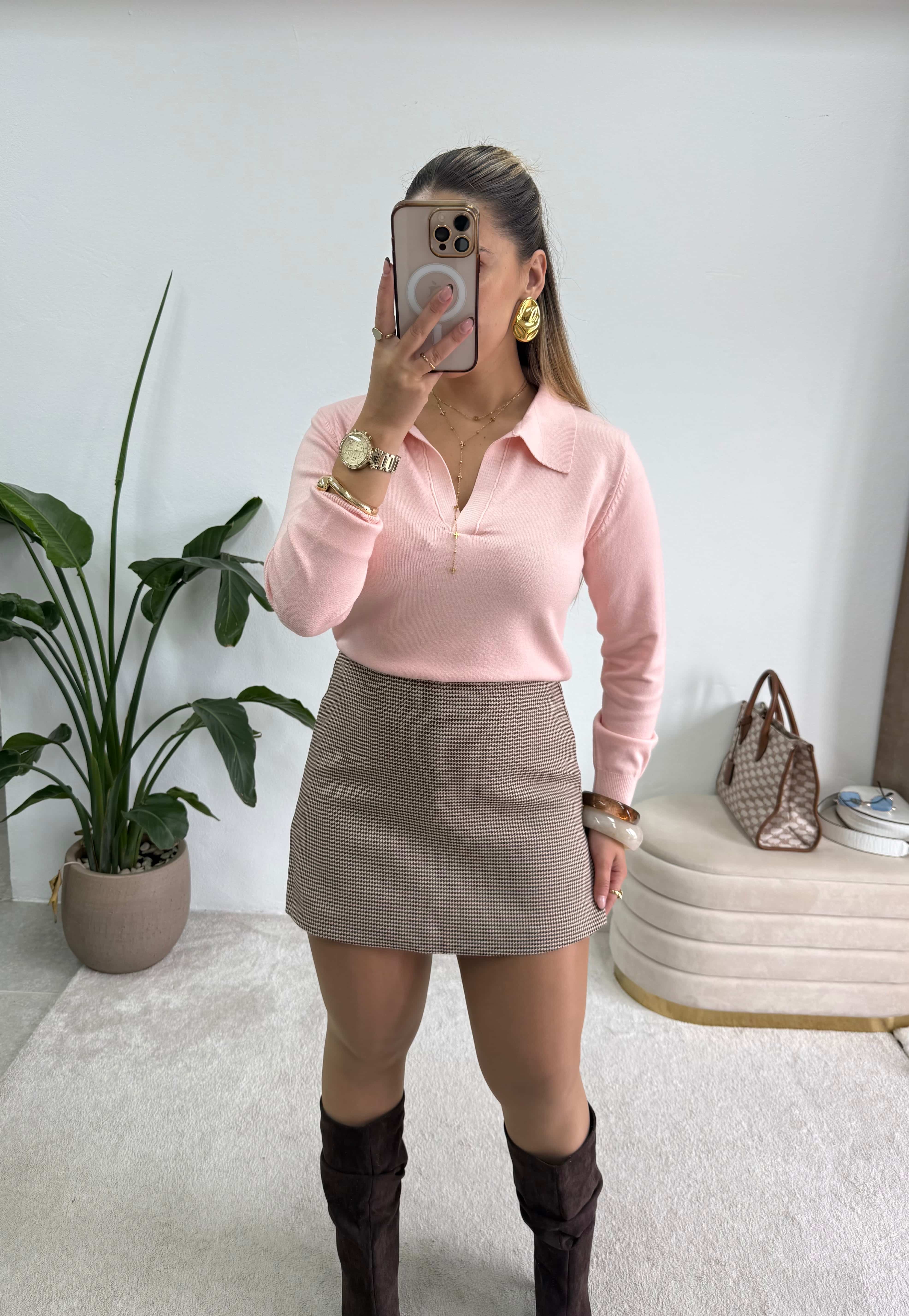 Saia-calção Pied Poule  3