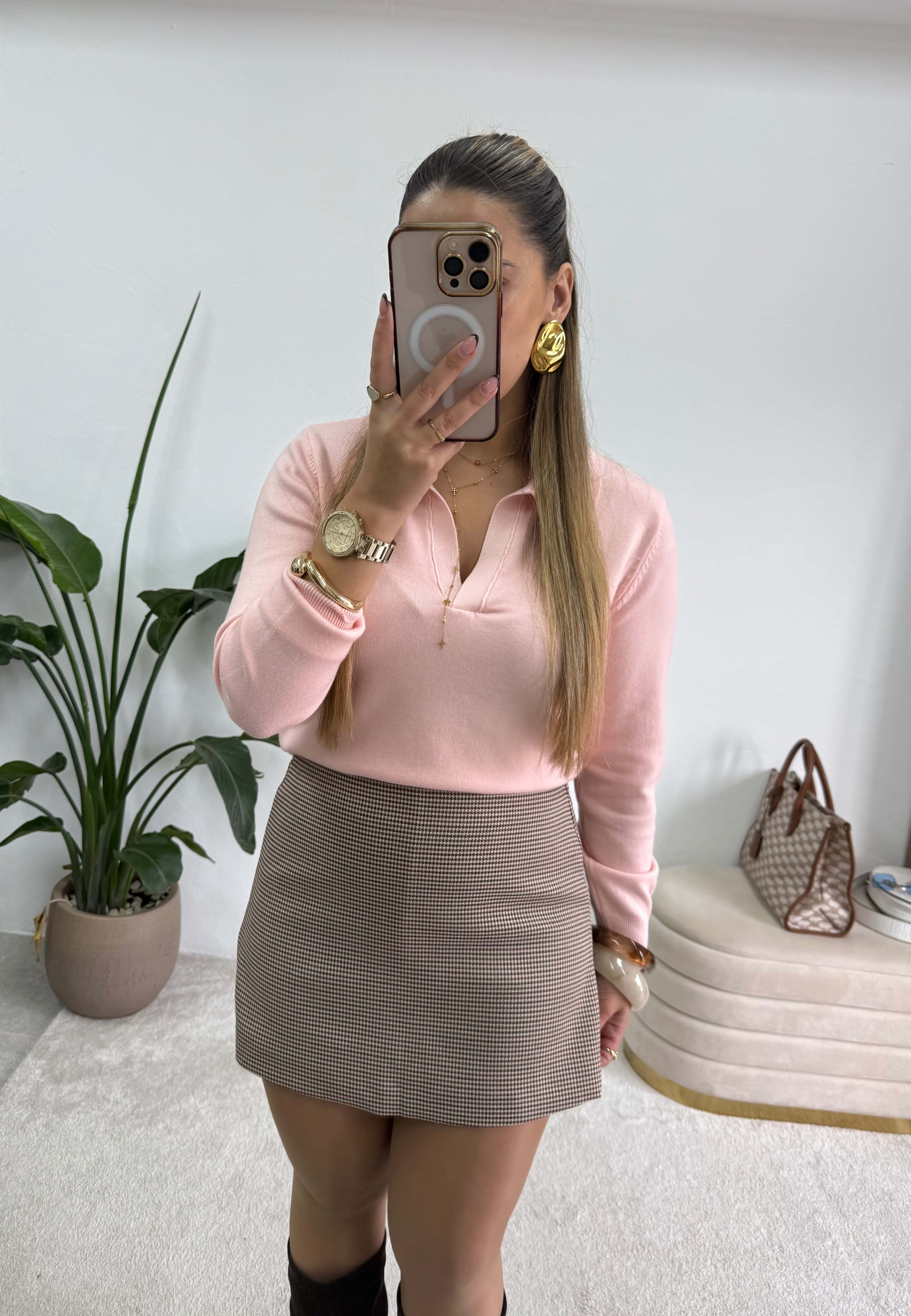 Saia-calção Pied Poule  7