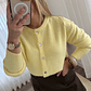 Cardigan Algodão Doce Amarelo - thumbnail 3