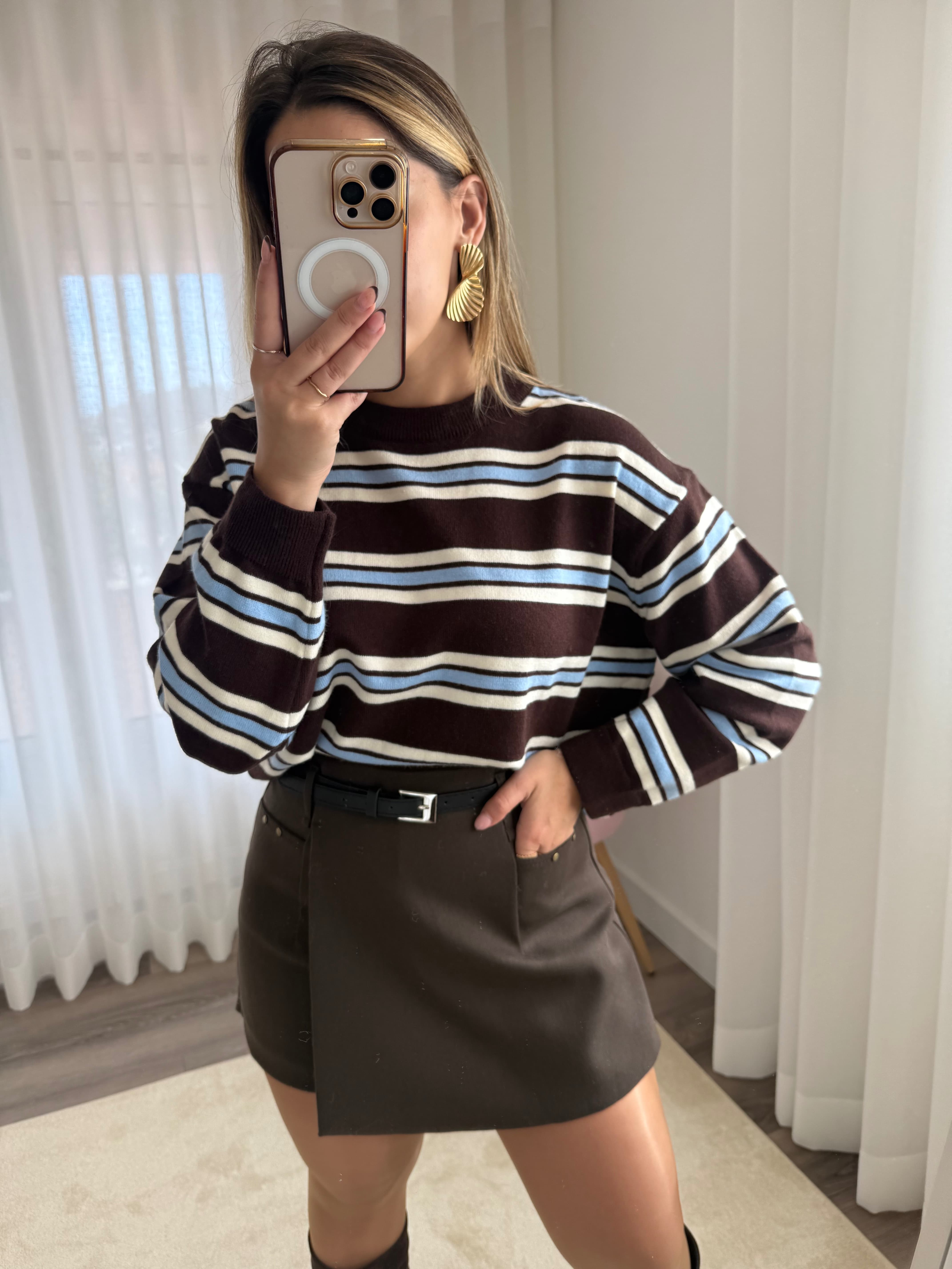 Malha Brown & Blue Vibes