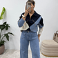 Jeans Wide Leg Bolsos Frontais - Thumbnail 5