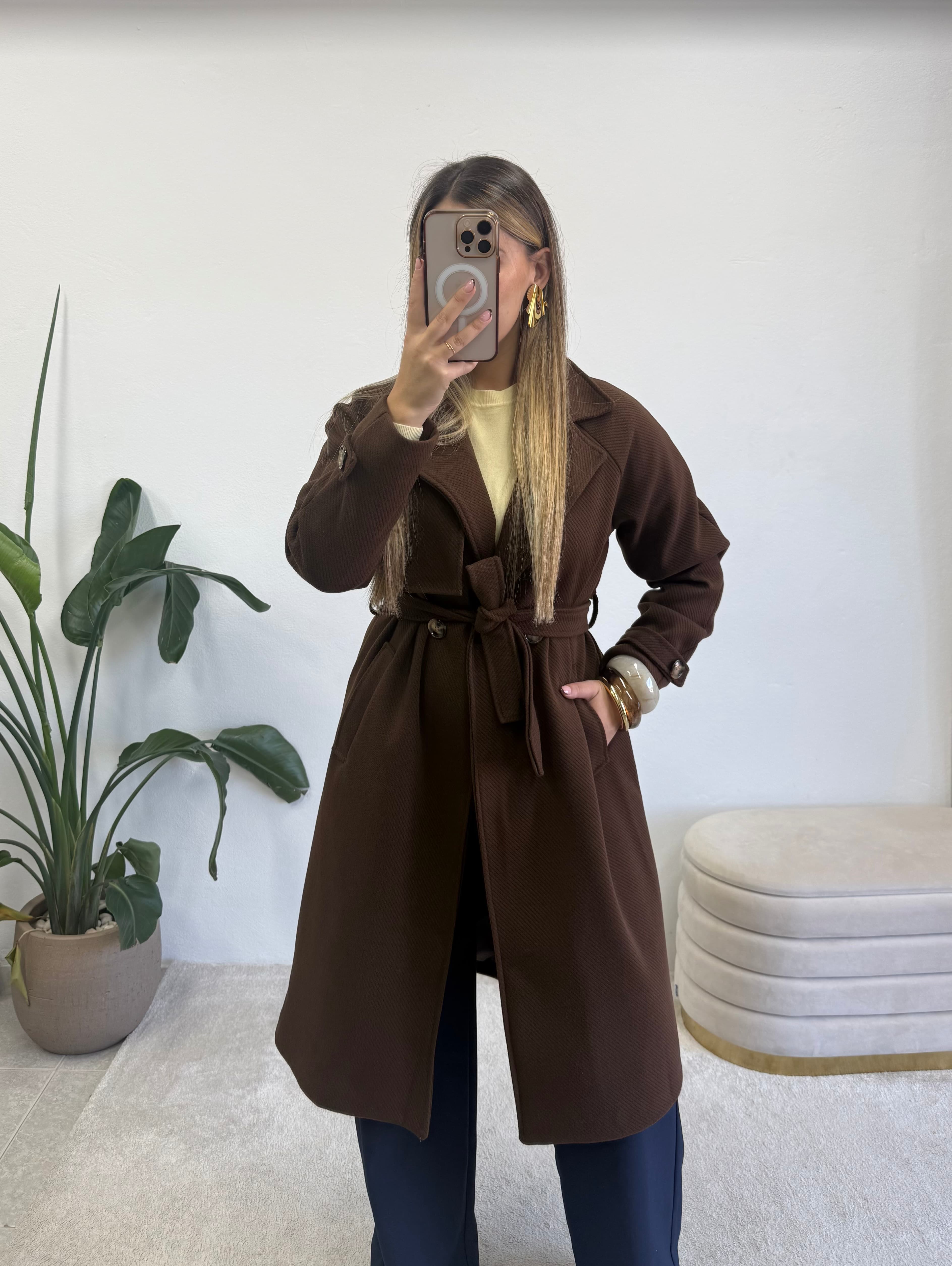 Sobretudo Essential Castanho 5