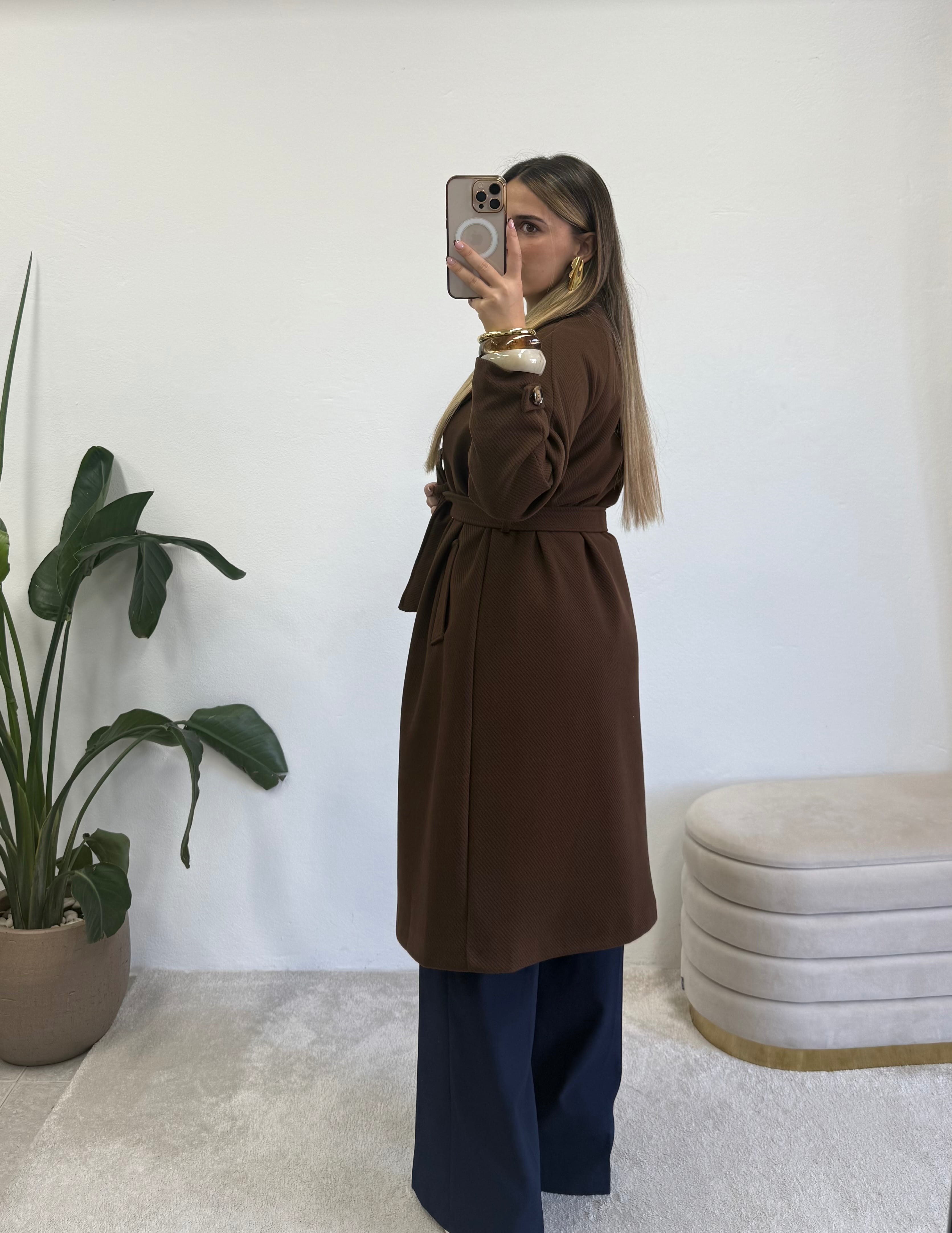 Sobretudo Essential Castanho