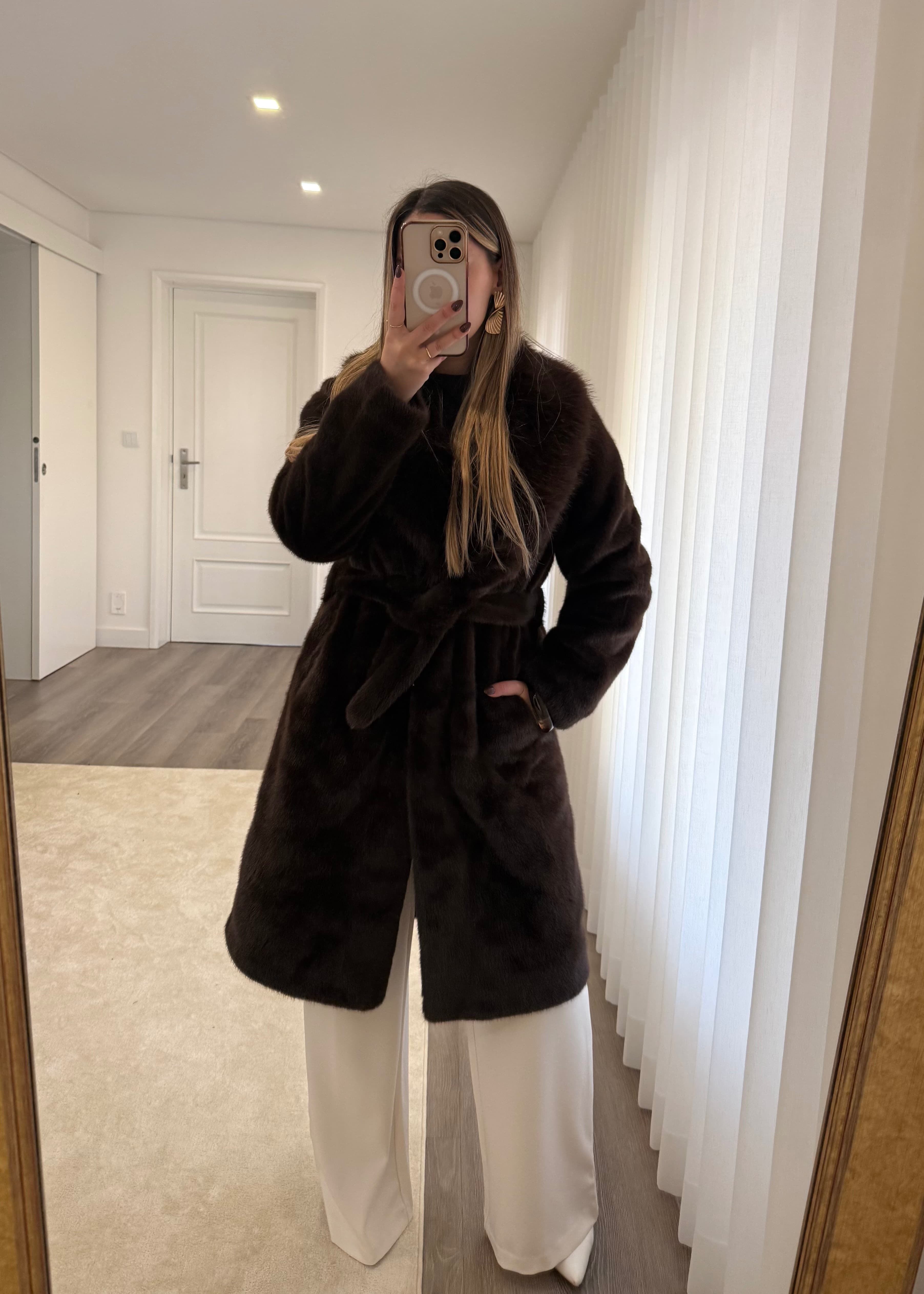 Casaco Pêlo Deluxe Brown