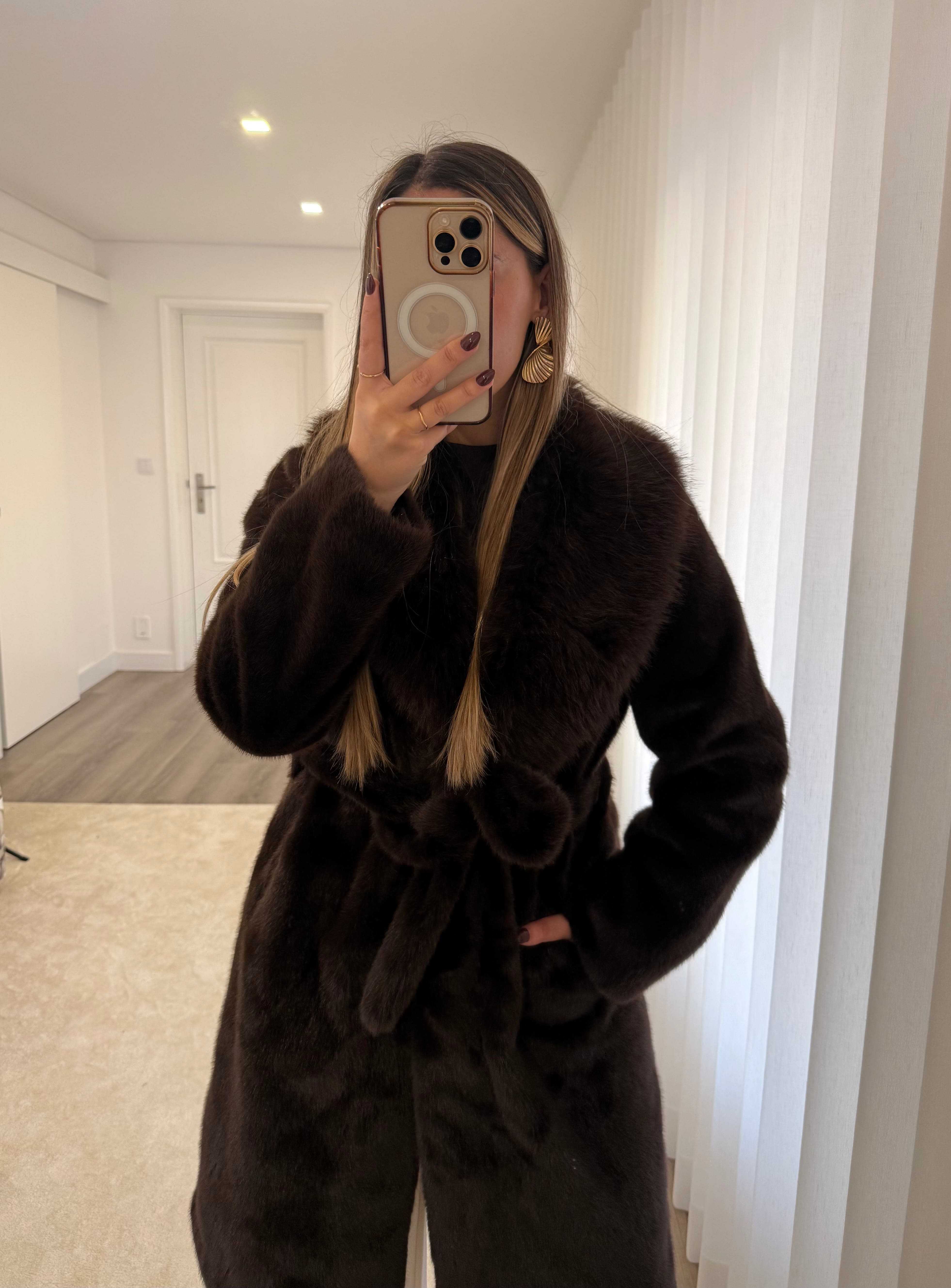 Casaco Pêlo Deluxe Brown