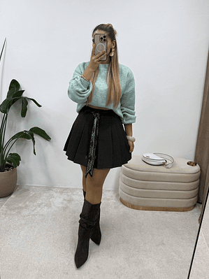 Saia Plissada Dark grey