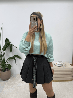 Saia Plissada Dark grey