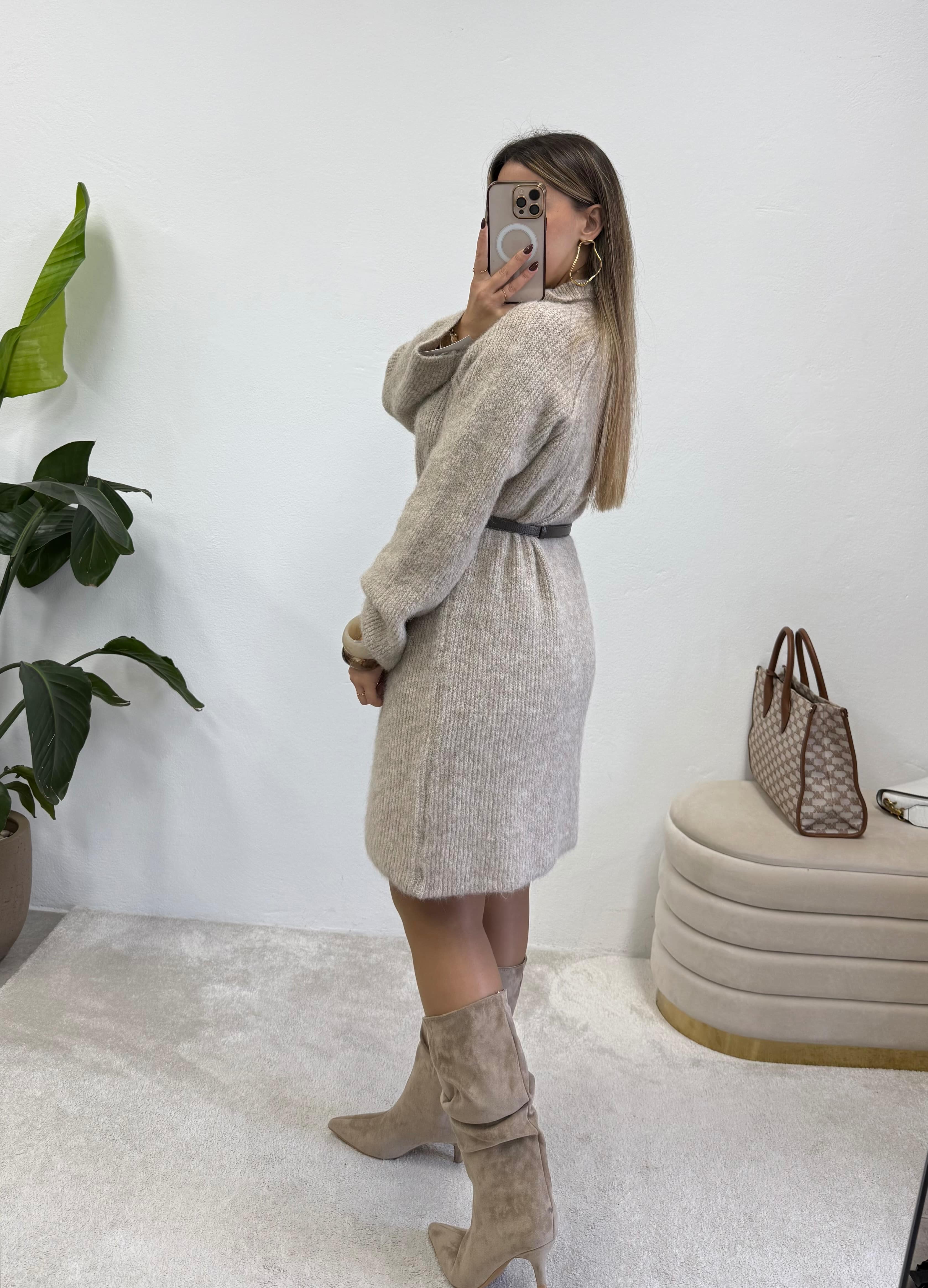 Vestido Winter Bege 3