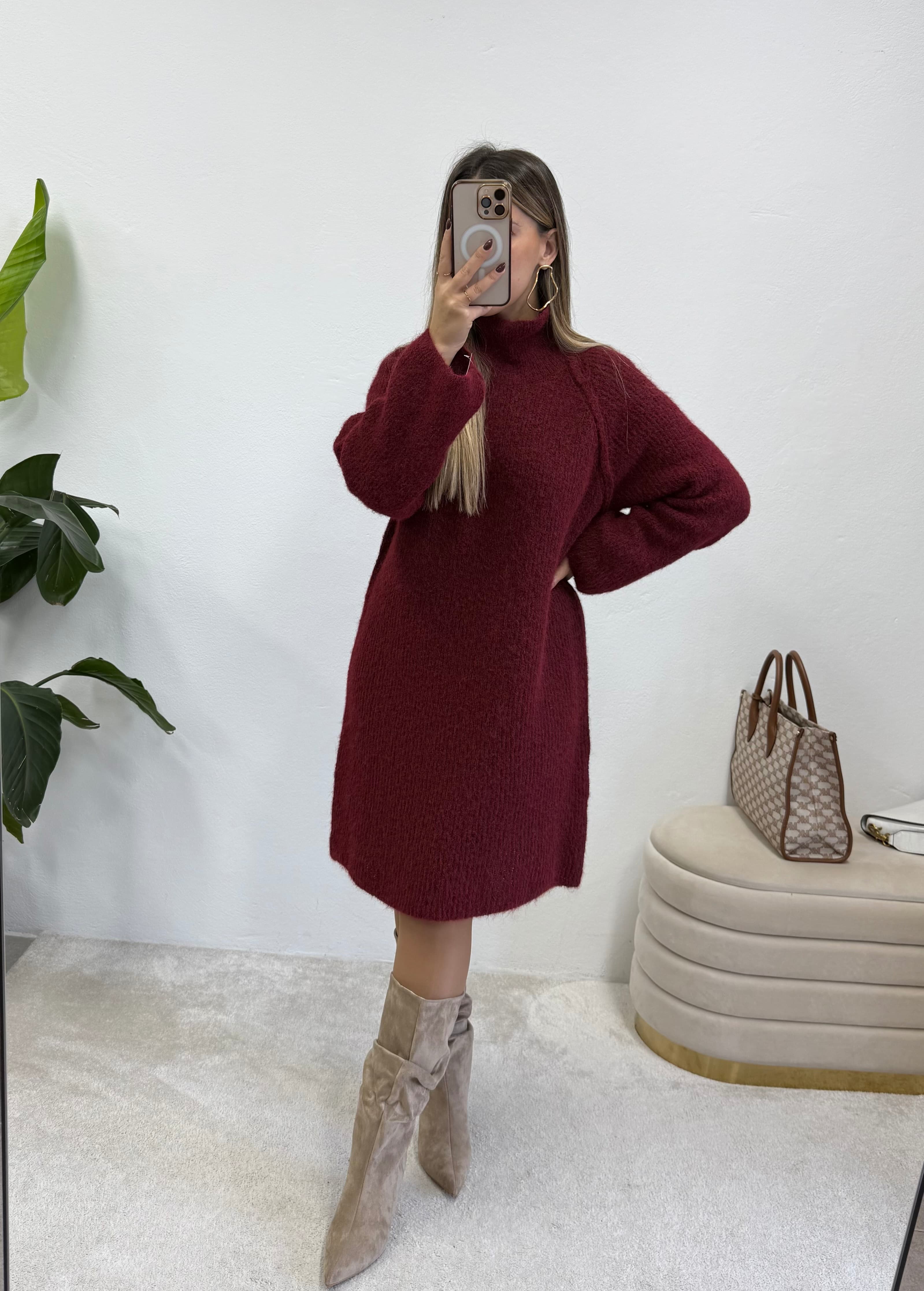 Vestido Winter Bordeaux  3
