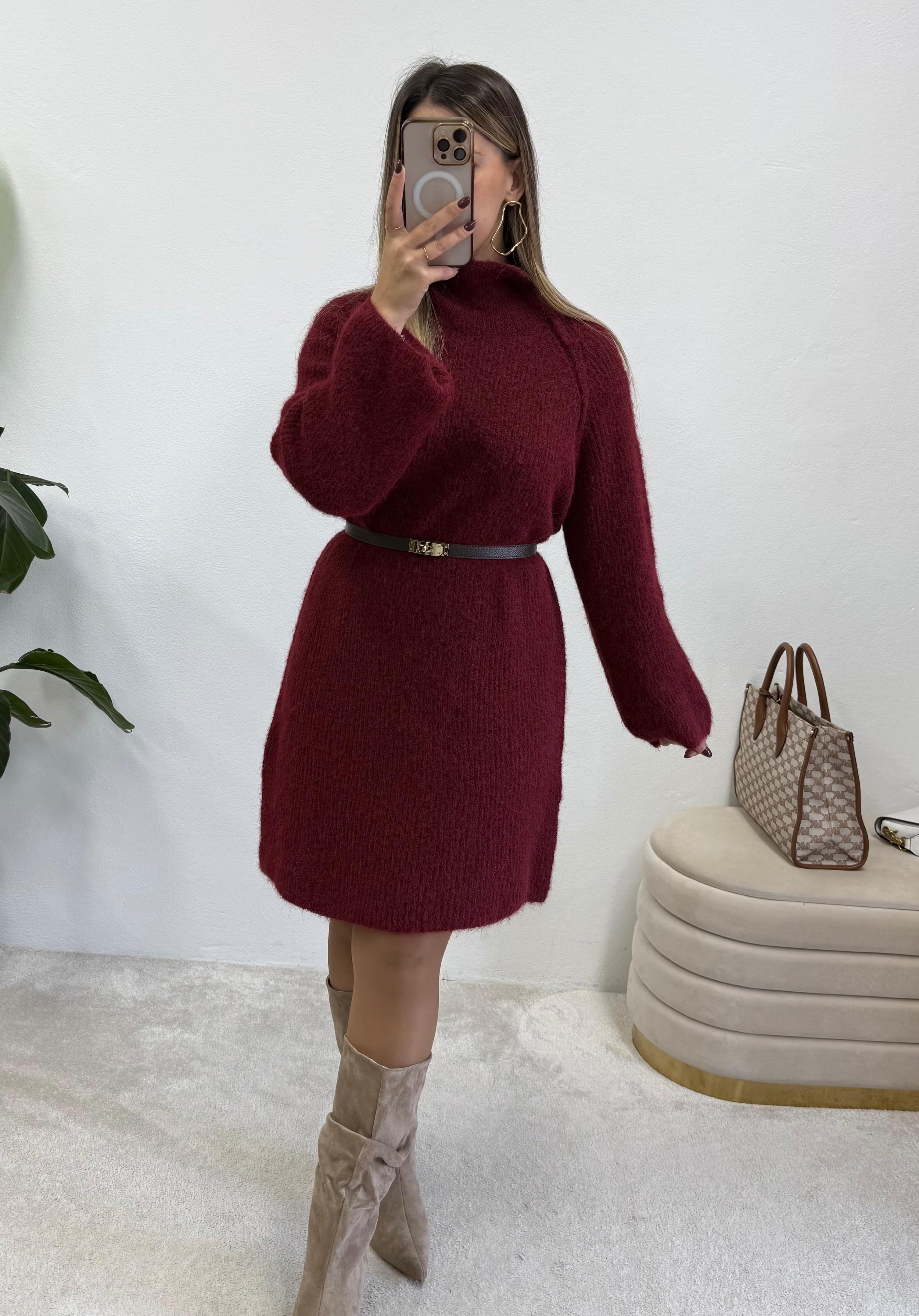 Vestido Winter Bordeaux 