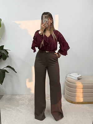 Calça Power Shape Castanho