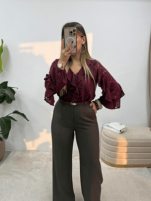 Calça Power Shape Castanho