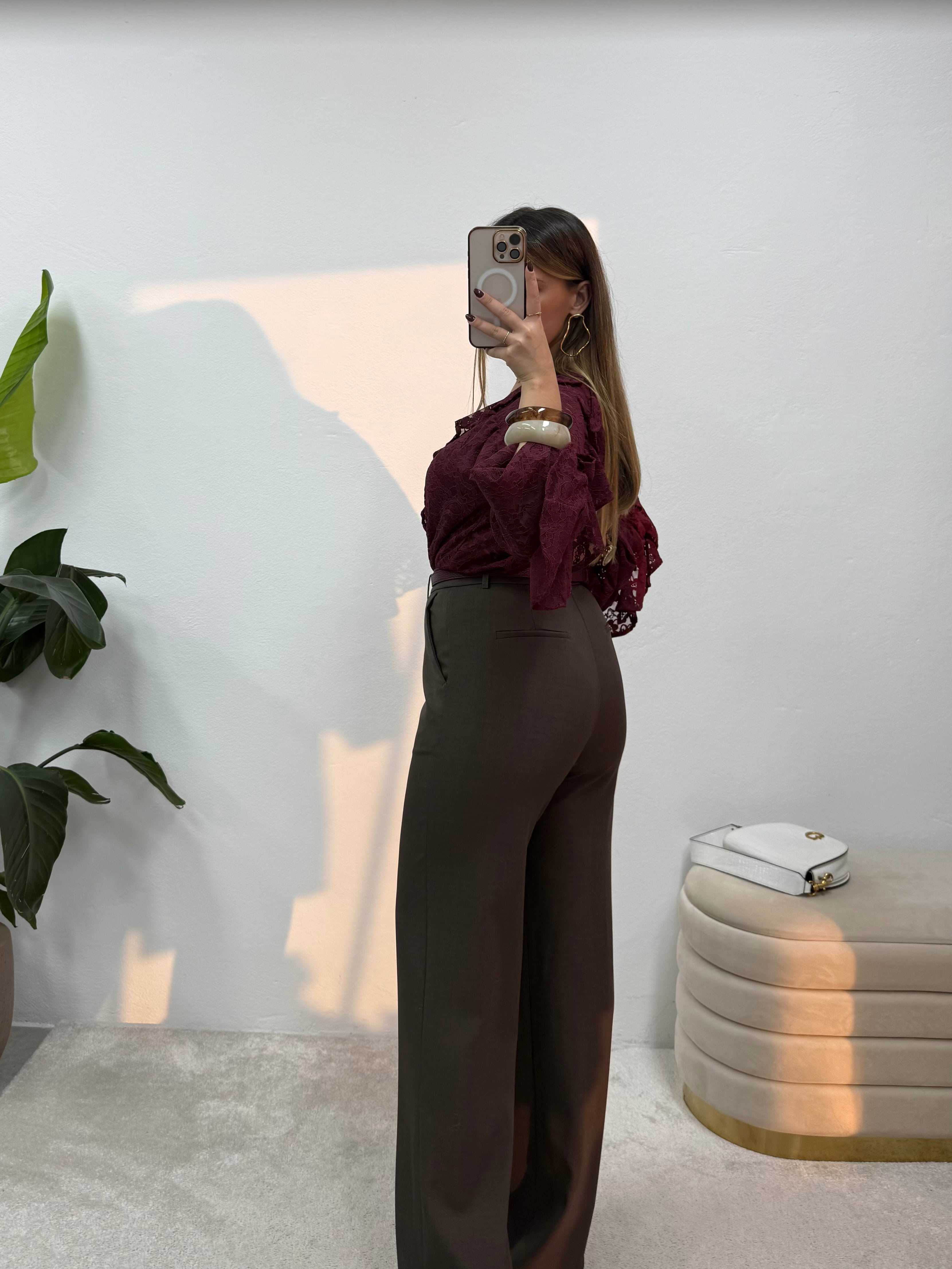 Calça Power Shape Castanho 3