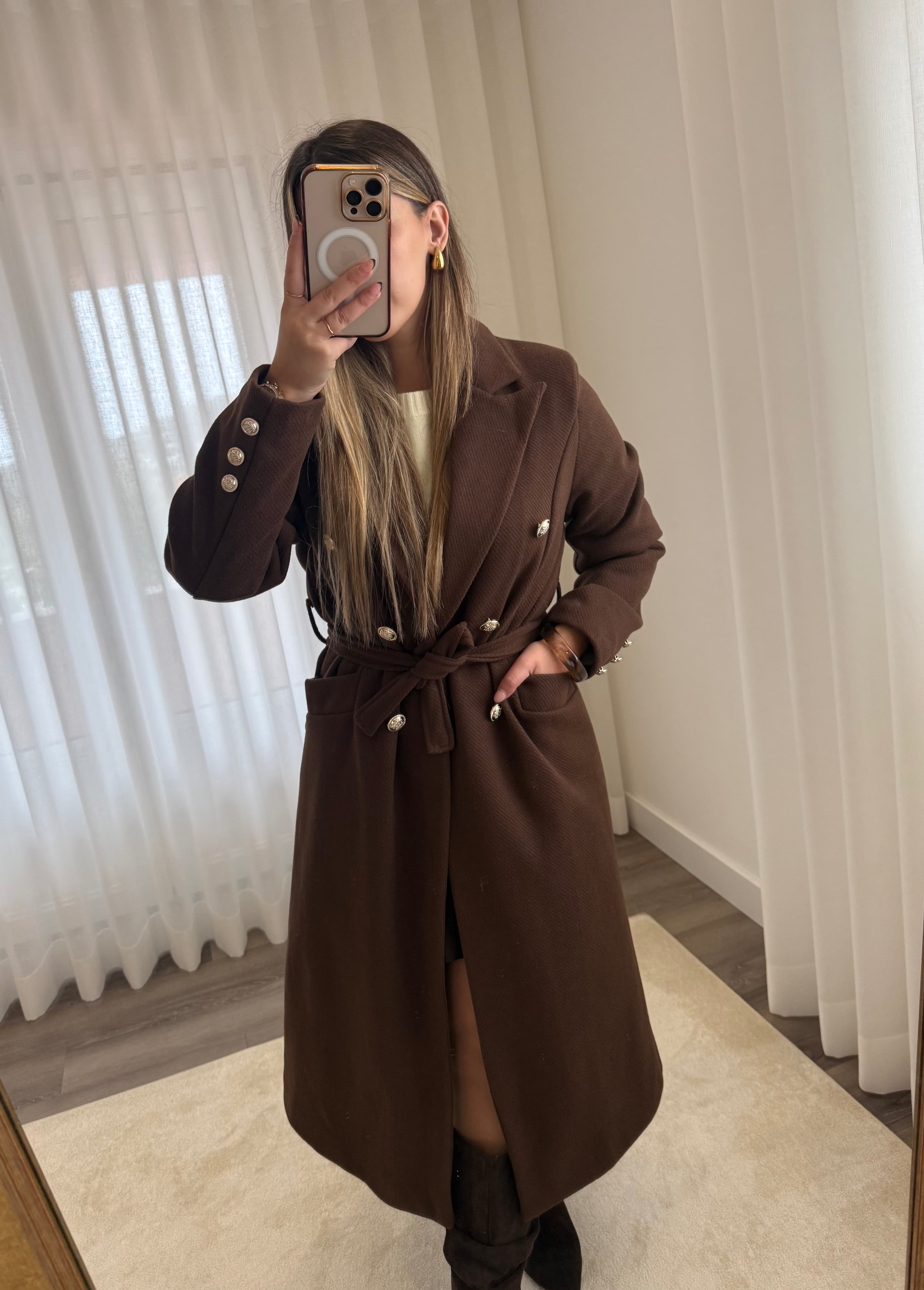 Sobretudo castanho (ENVIO A PARTIR DIA 2/12)