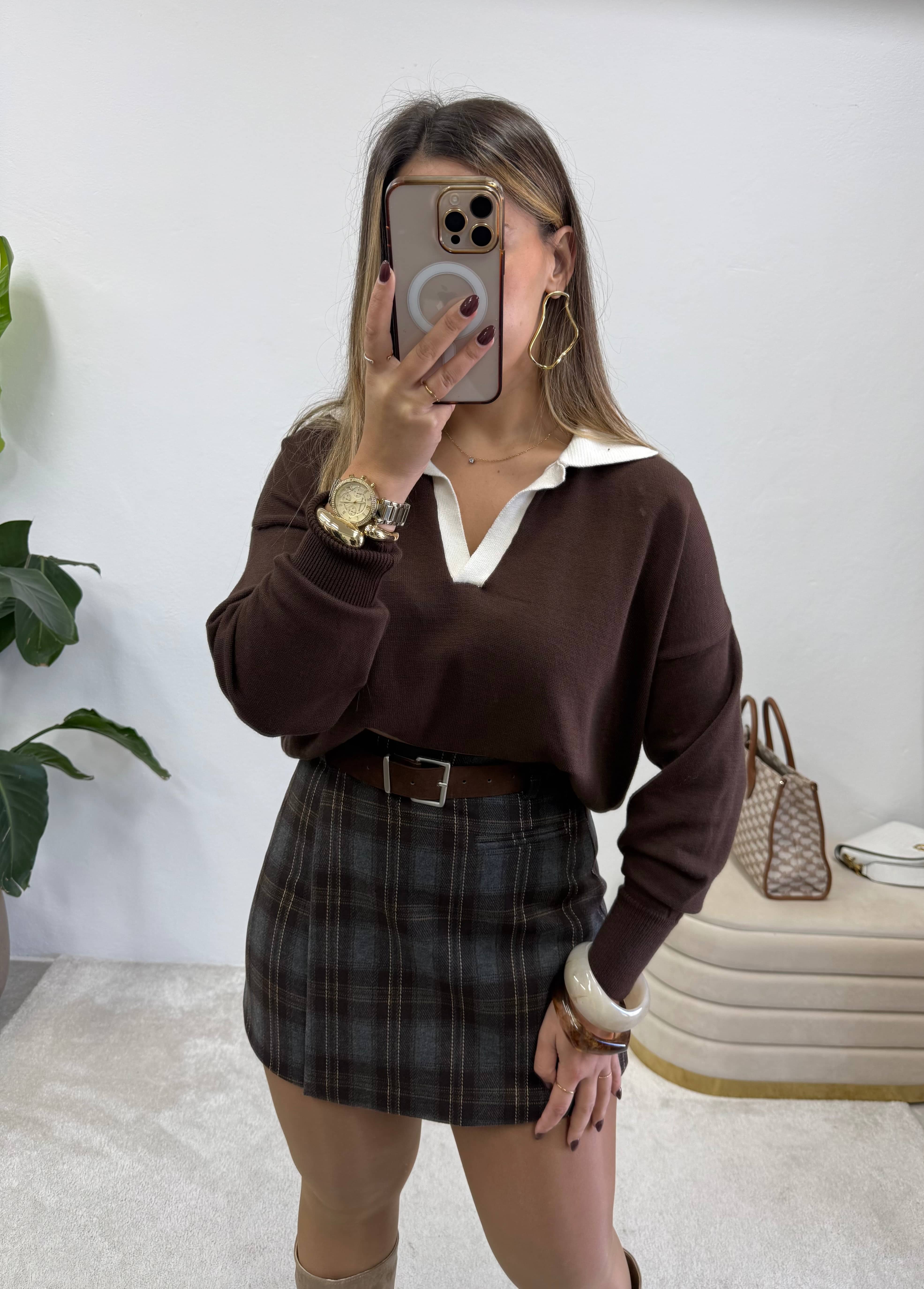 Saia-Calção Xadrez Classic