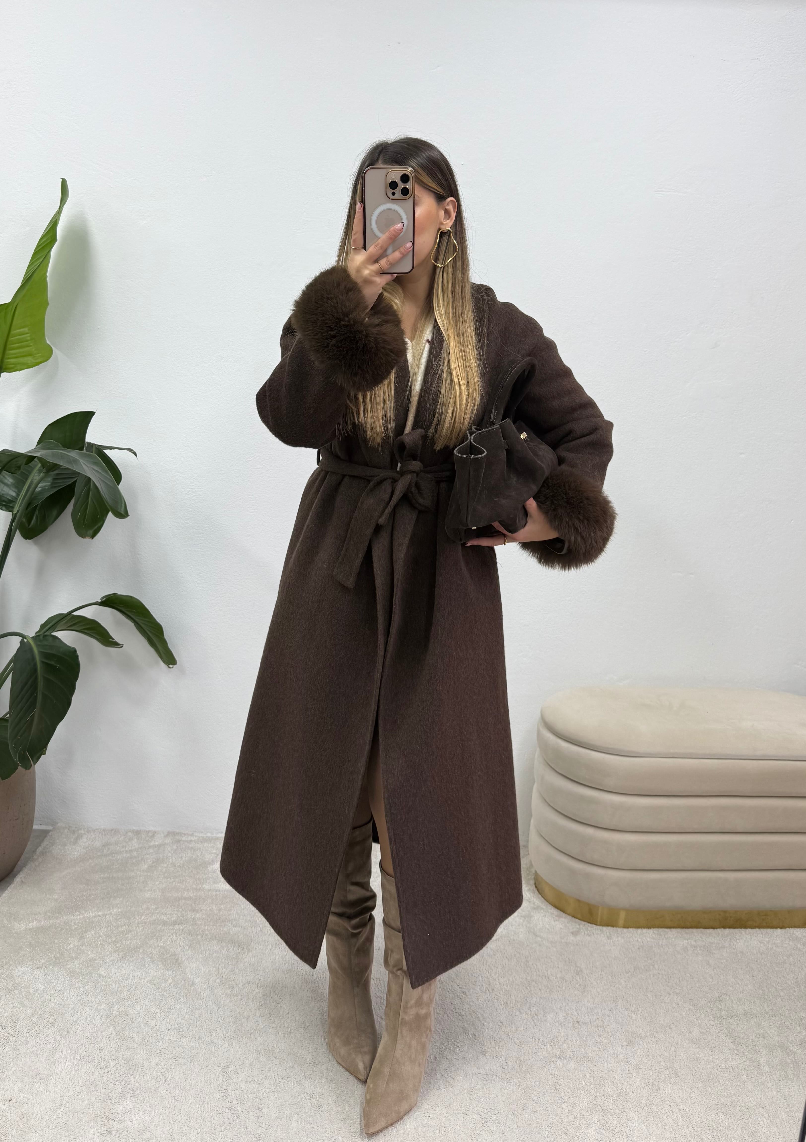 Coat luxe Brown