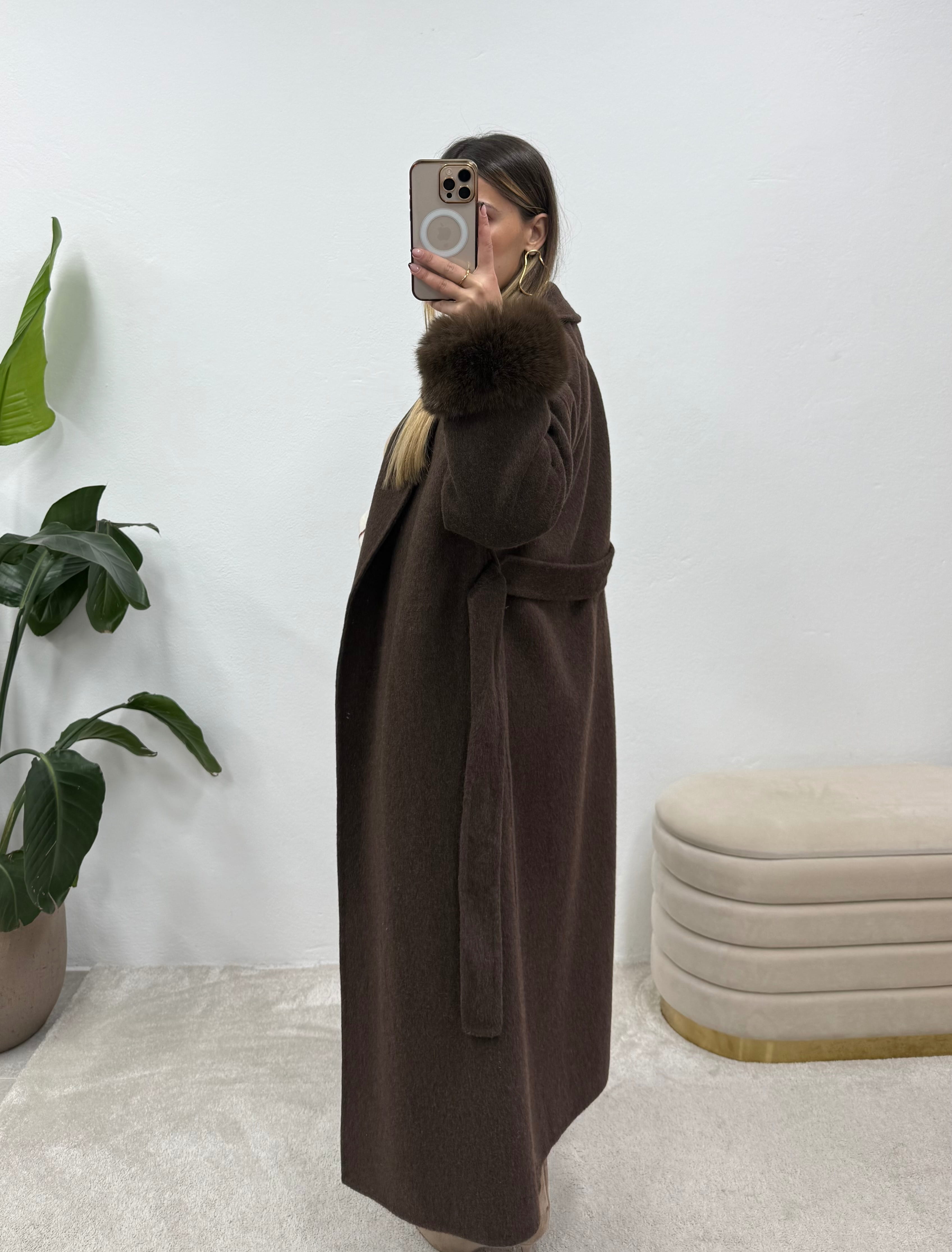 Coat luxe Brown 6