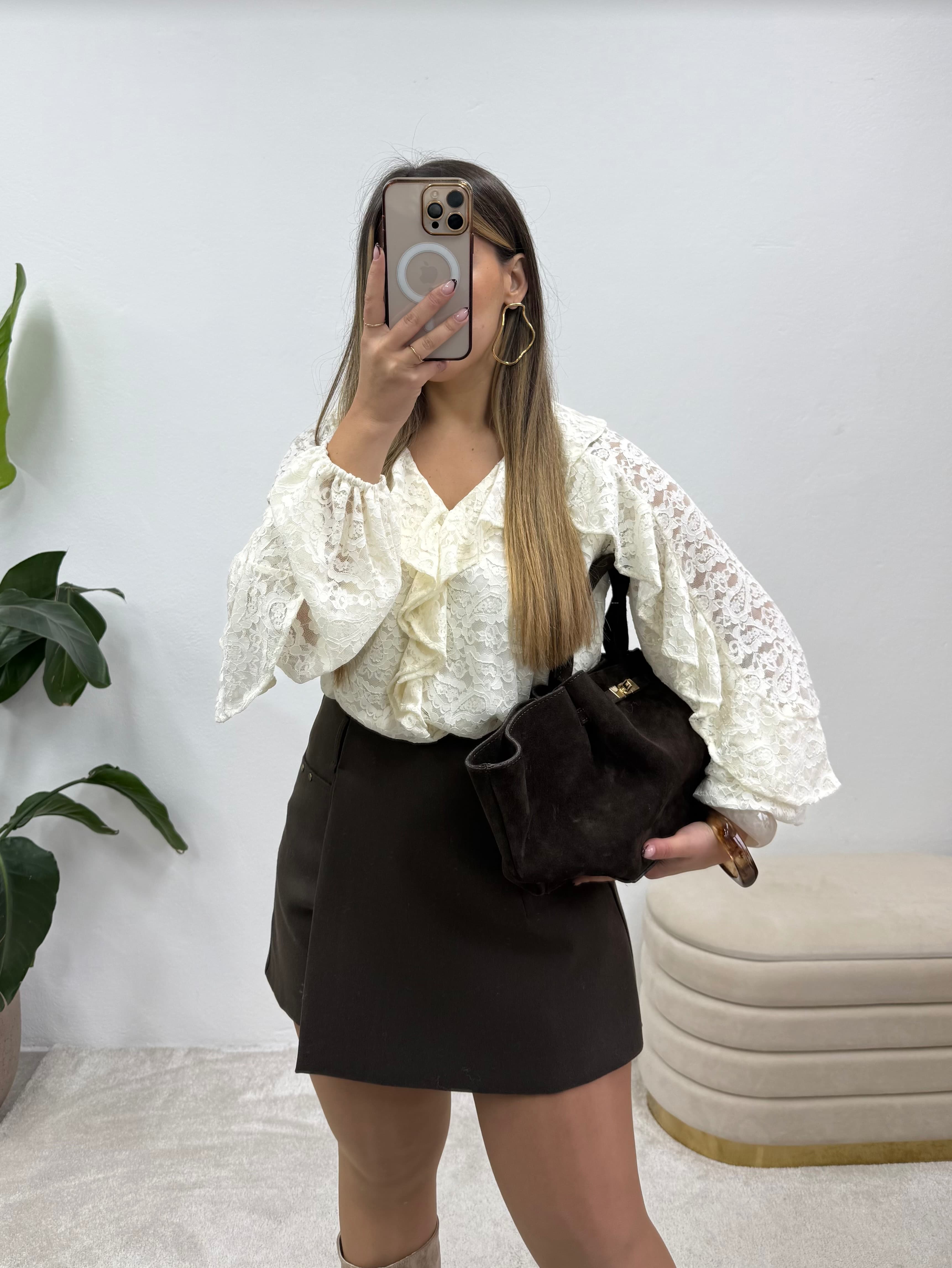Blusa de Renda Creme 3