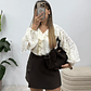 Blusa de Renda Creme - Thumbnail 3