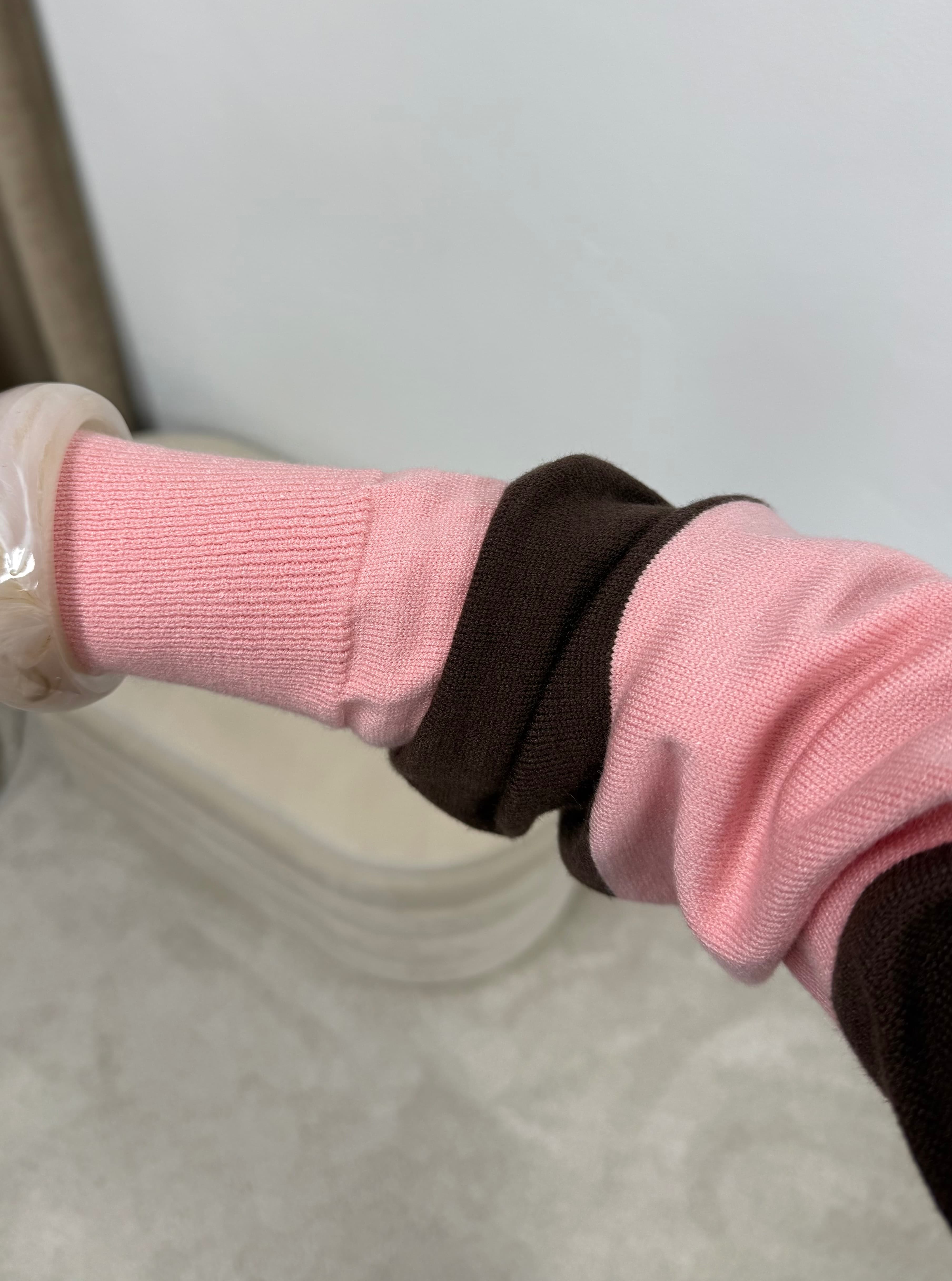 Polo Rosa/Castanho 3