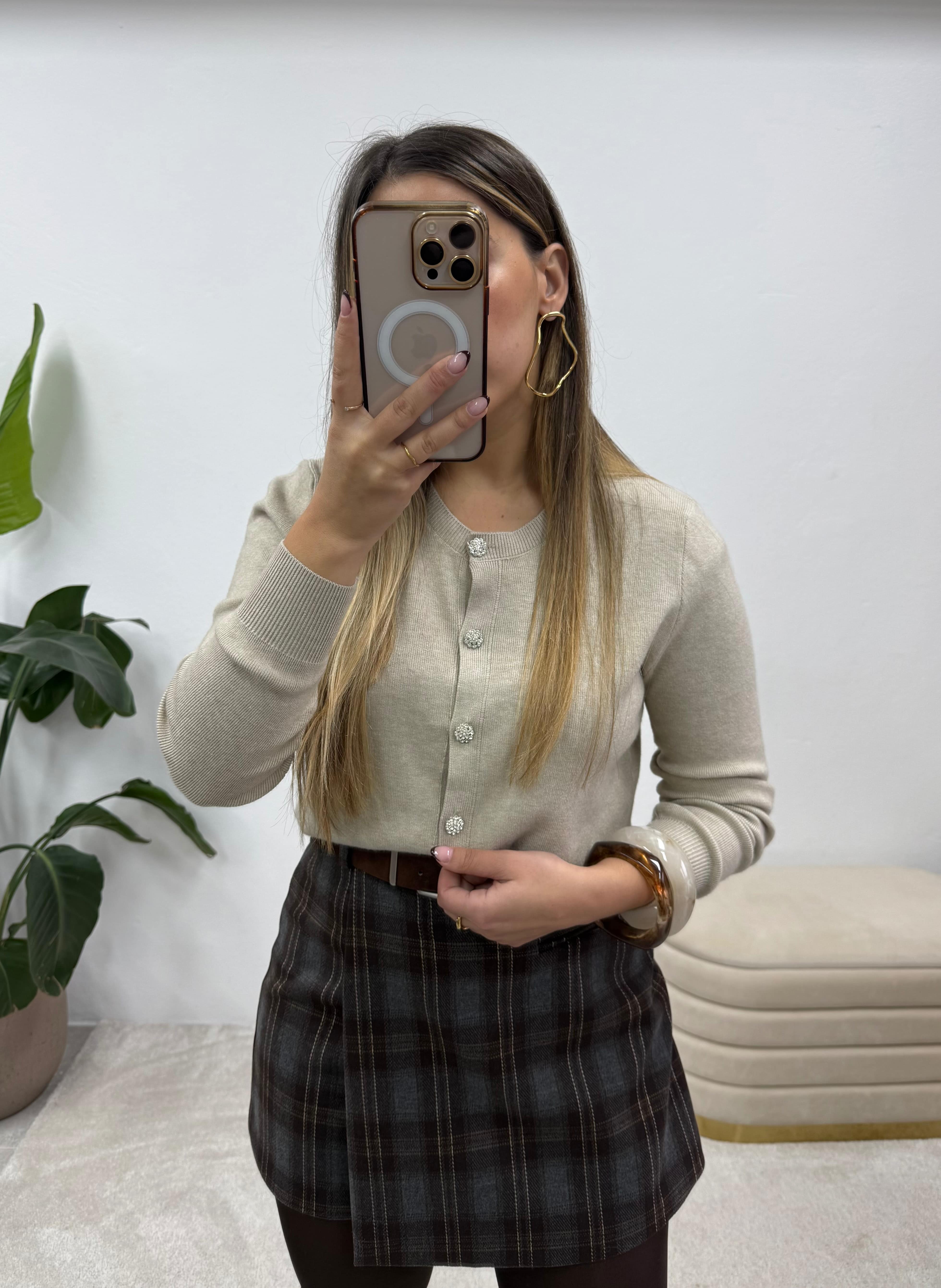 Cardigan jóia bege 4
