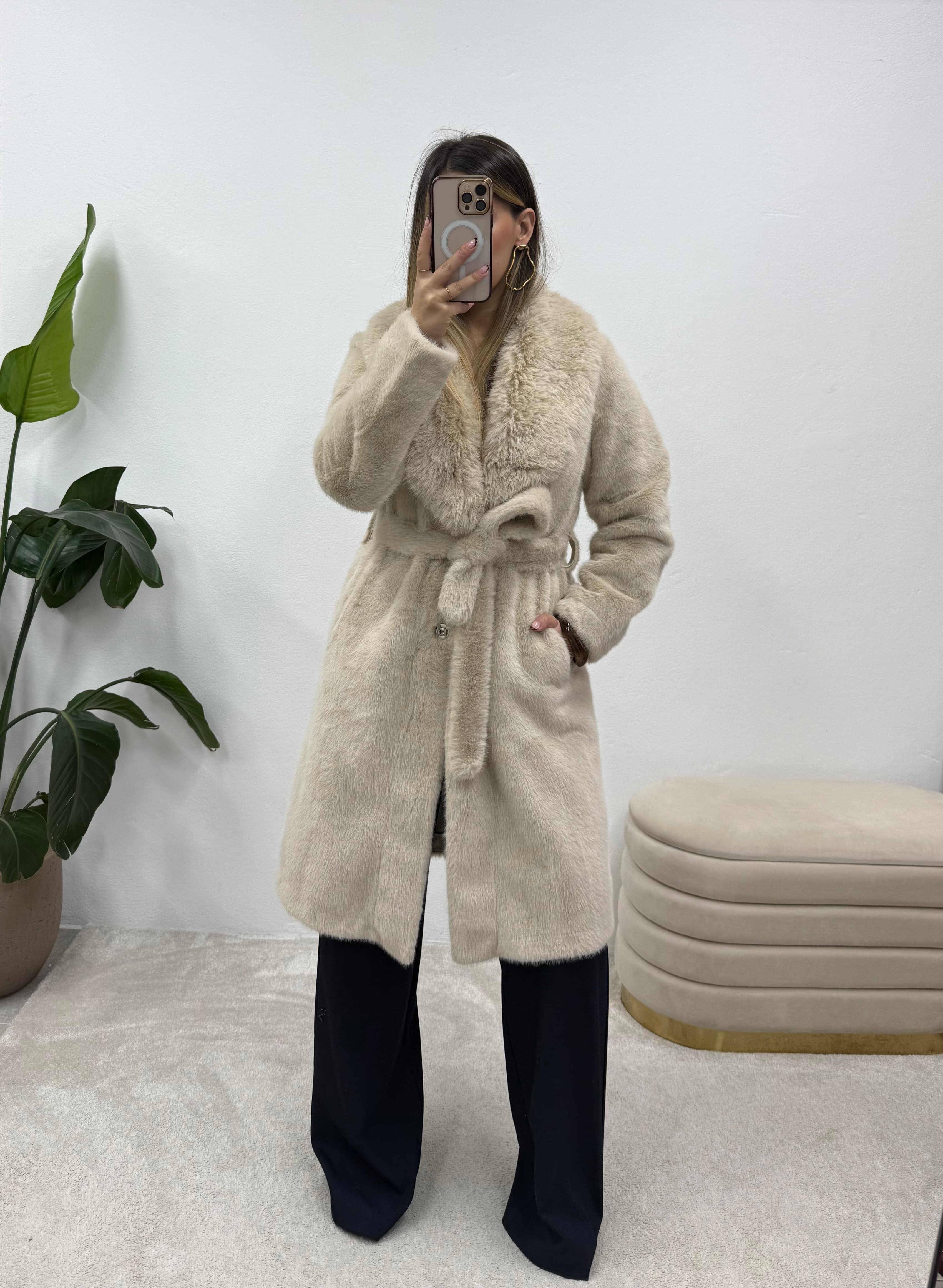 Casaco Pêlo Deluxe Bege