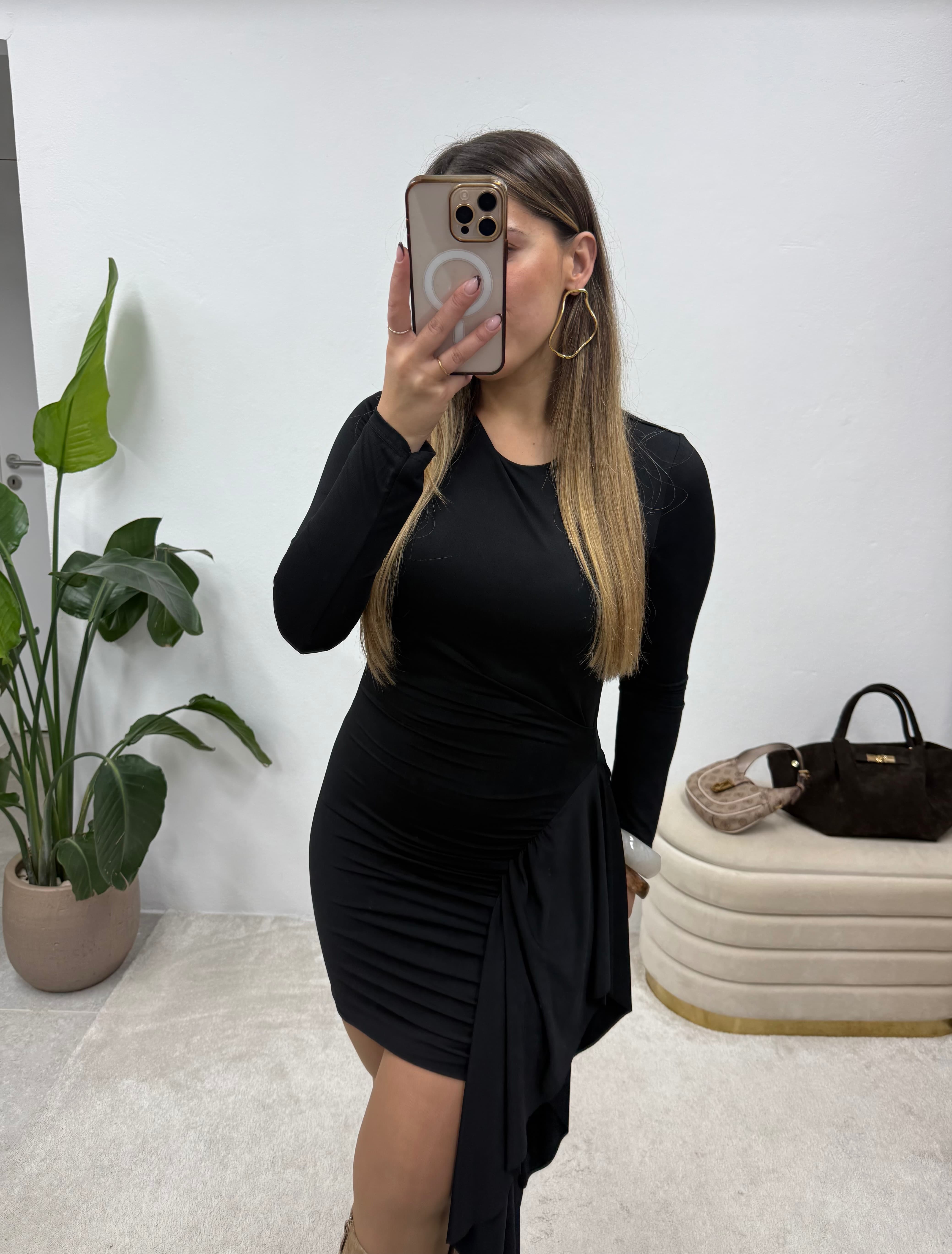 Vestido Draped Luxe Preto 4